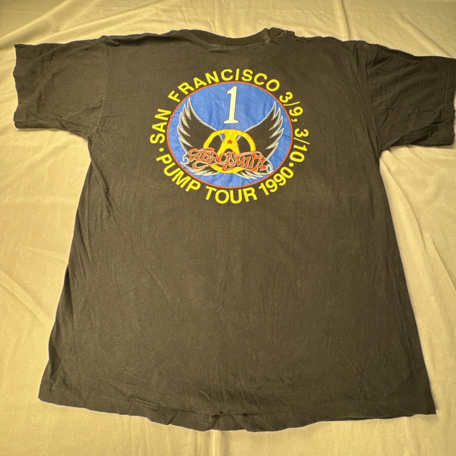 Brockum Vintage 1989 Aerosmith T-Shirt Pump Tour Aero Force One XL Size US XL / EU 56 / 4 - 11 Thumbnail