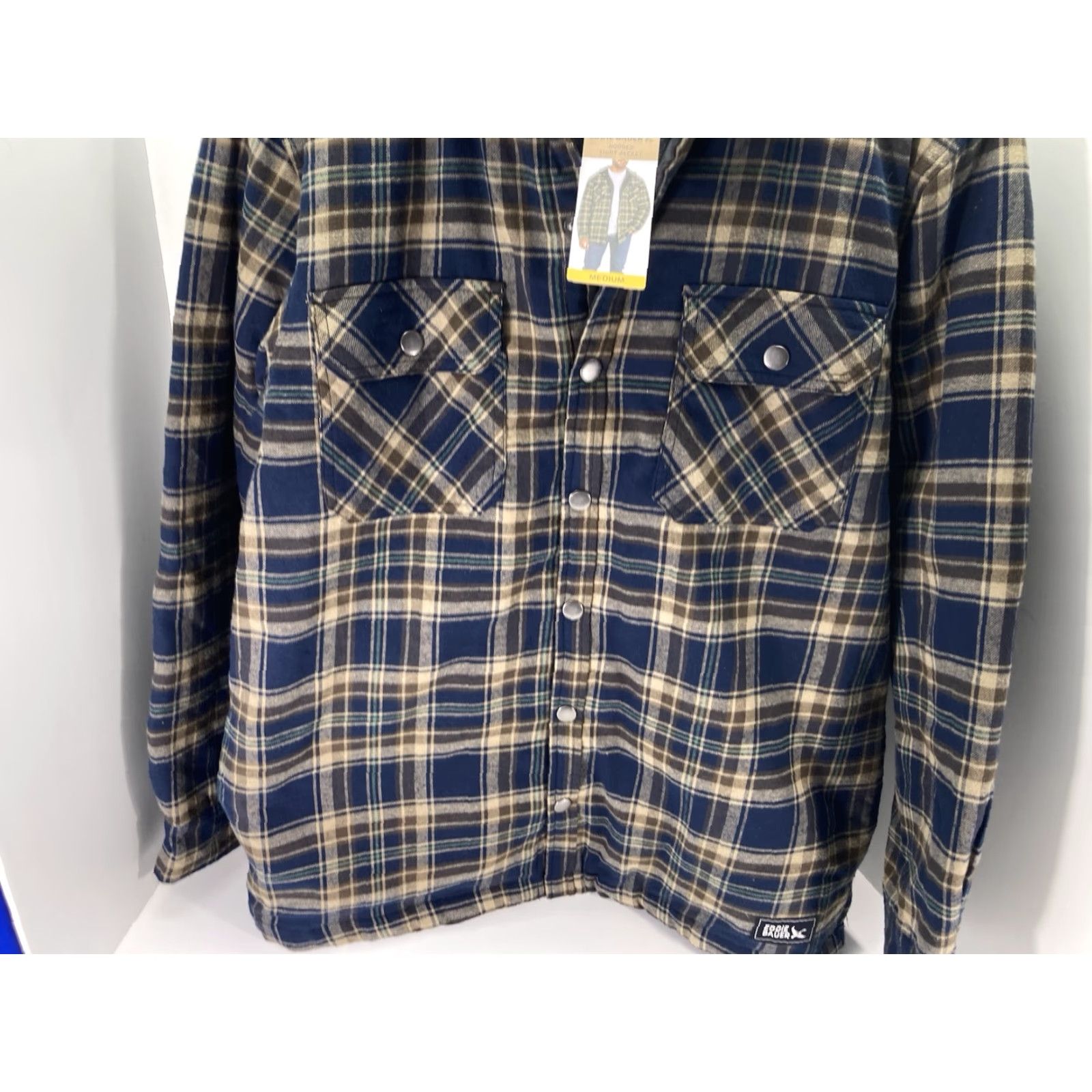 Eddie Bauer Eddie Bauer Flannel Hooded Shirt Jacket Shacket Men Medium Plaid Snap Quilted Size US M / EU 48-50 / 2 - 3 Thumbnail