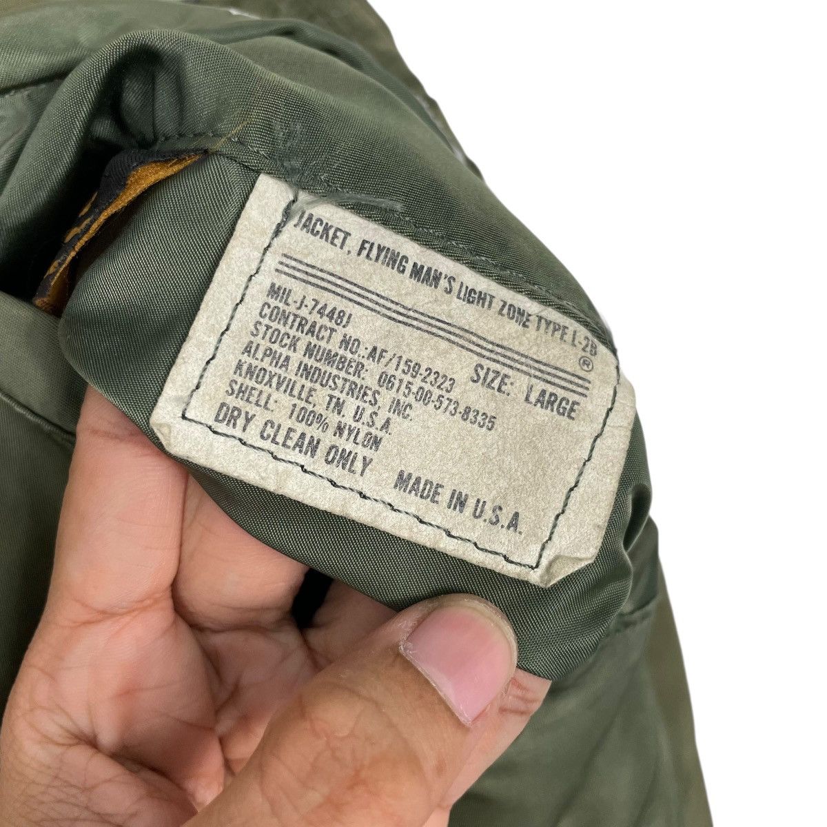 Alpha Industries Vintage 70S Alpha Industries USAF L-2B Flight Jacket Size US L / EU 52-54 / 3 - 17 Thumbnail