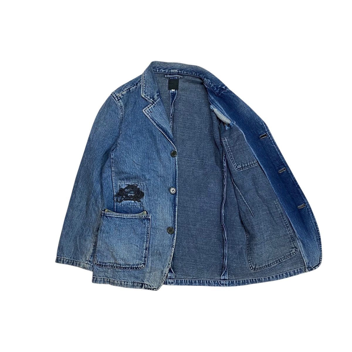 Full Count & Co. Fullcount Distressed Patchwork Coverall Denim Jacket Size US M / EU 48-50 / 2 - 4 Thumbnail