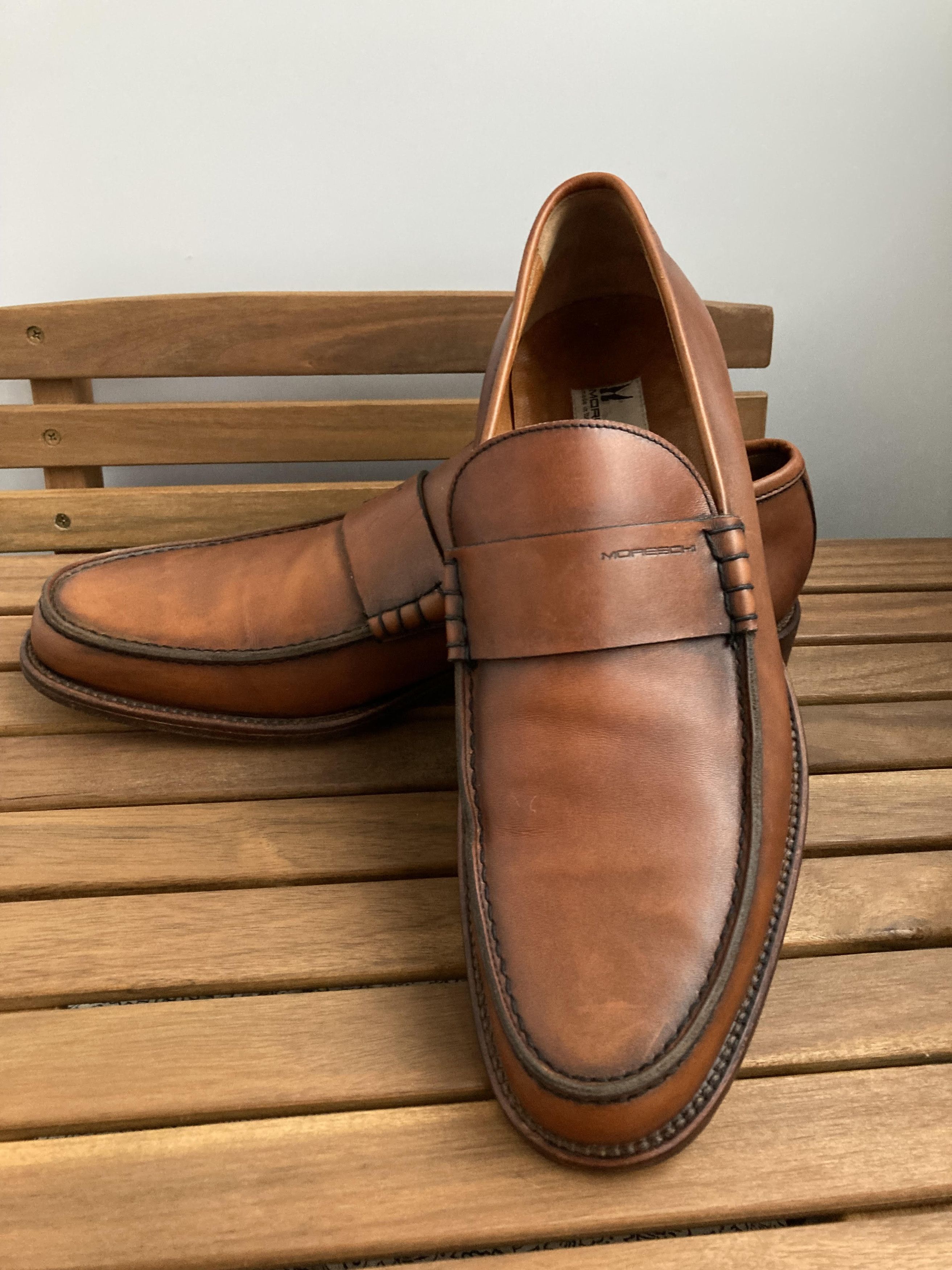 Moreschi Vintage Moreschi Loafer - Cognac Brown Made In Italy Size US 10 / EU 43 - 1 Thumbnail