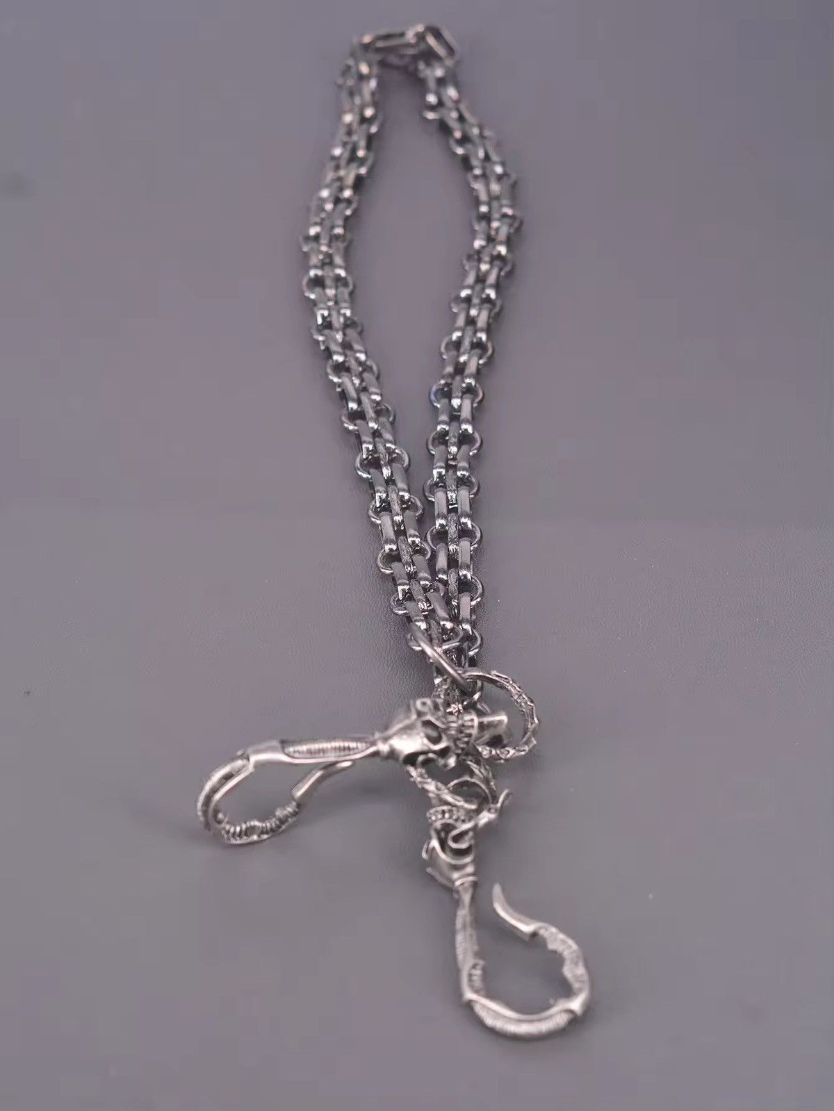 Other Skull pattern U-hook Clip Pants Chain Size ONE SIZE - 1 Thumbnail