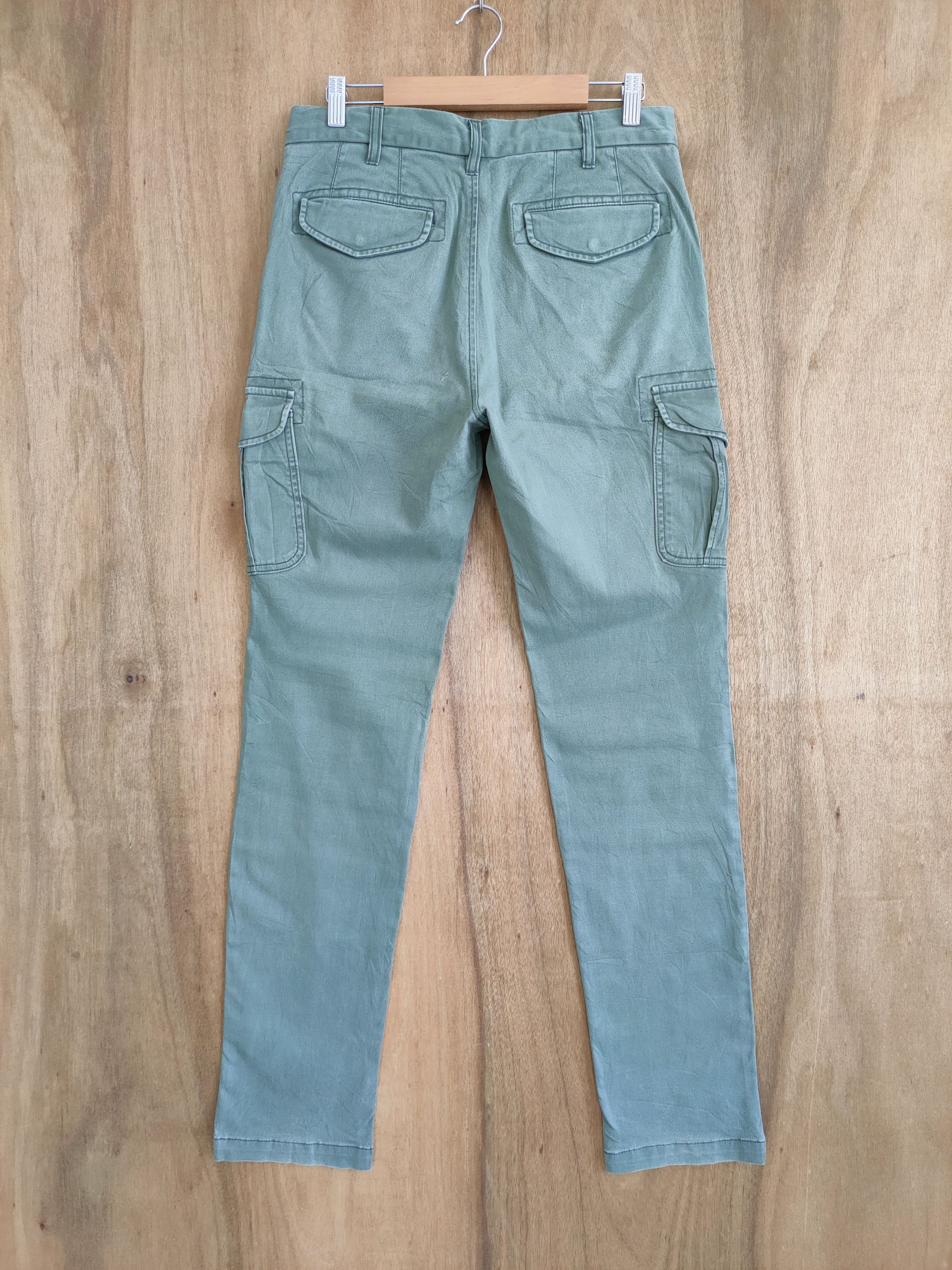 Japanese Brand VINTAGE JAPANESE FADED SKINNY CARGO PANTS Size US 30 / EU 46 - 6 Thumbnail