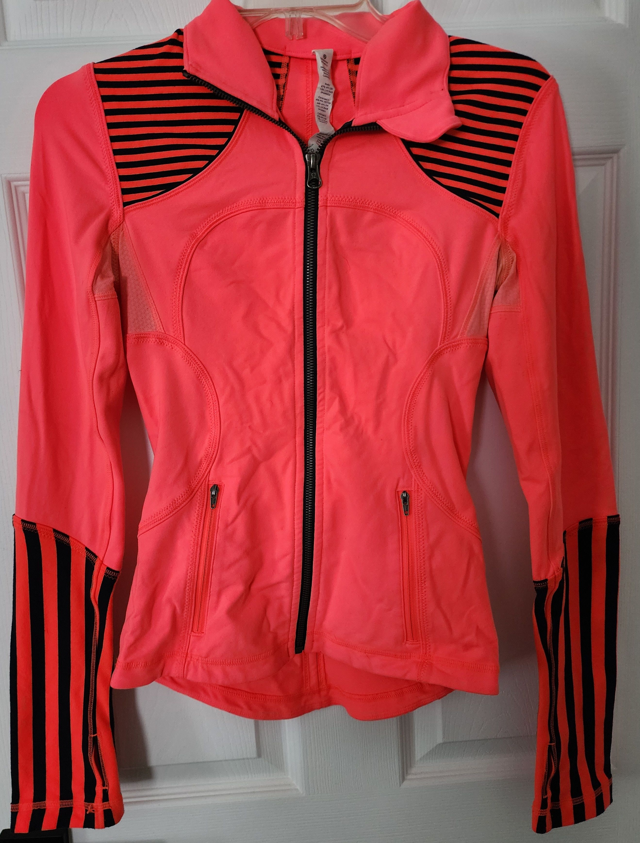 Image of Lululemon Stride Neon Coral Orange Define Forme Jacket 2, Women's (Size XS)