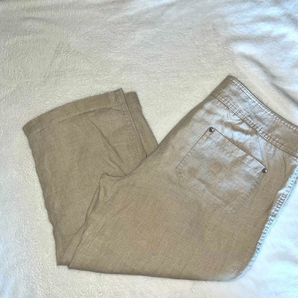 I.N.C Light weight INC linen, Capri pants Size 36" / US 14 / IT 50 - 2 Thumbnail