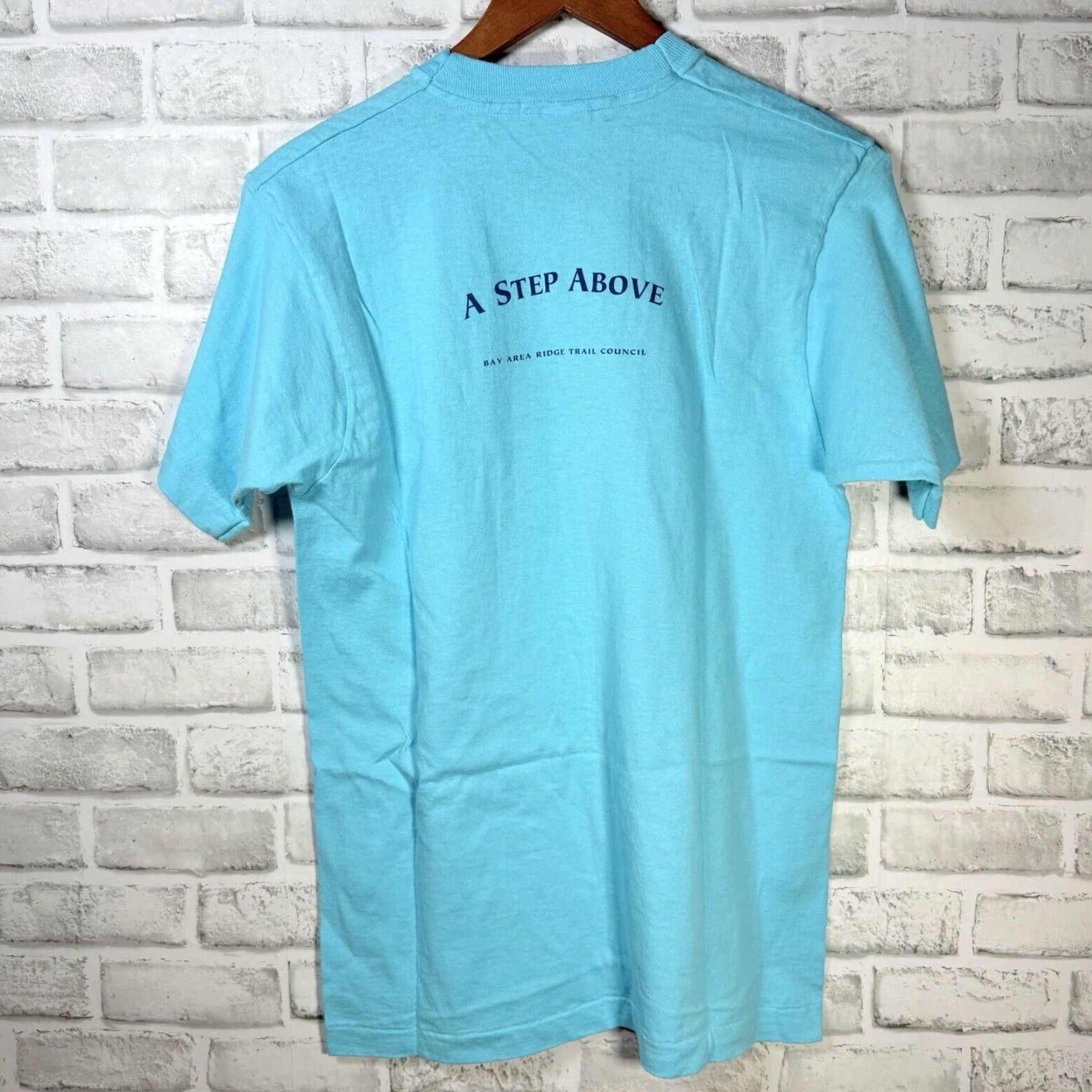 Fruit Of The Loom VINTAGE Fruit of the Loom T-Shirt Men M Blue Bay Area Ridge Trail USA Graphic 90s Single Stitch Size US M / EU 48-50 / 2 - 5 Thumbnail