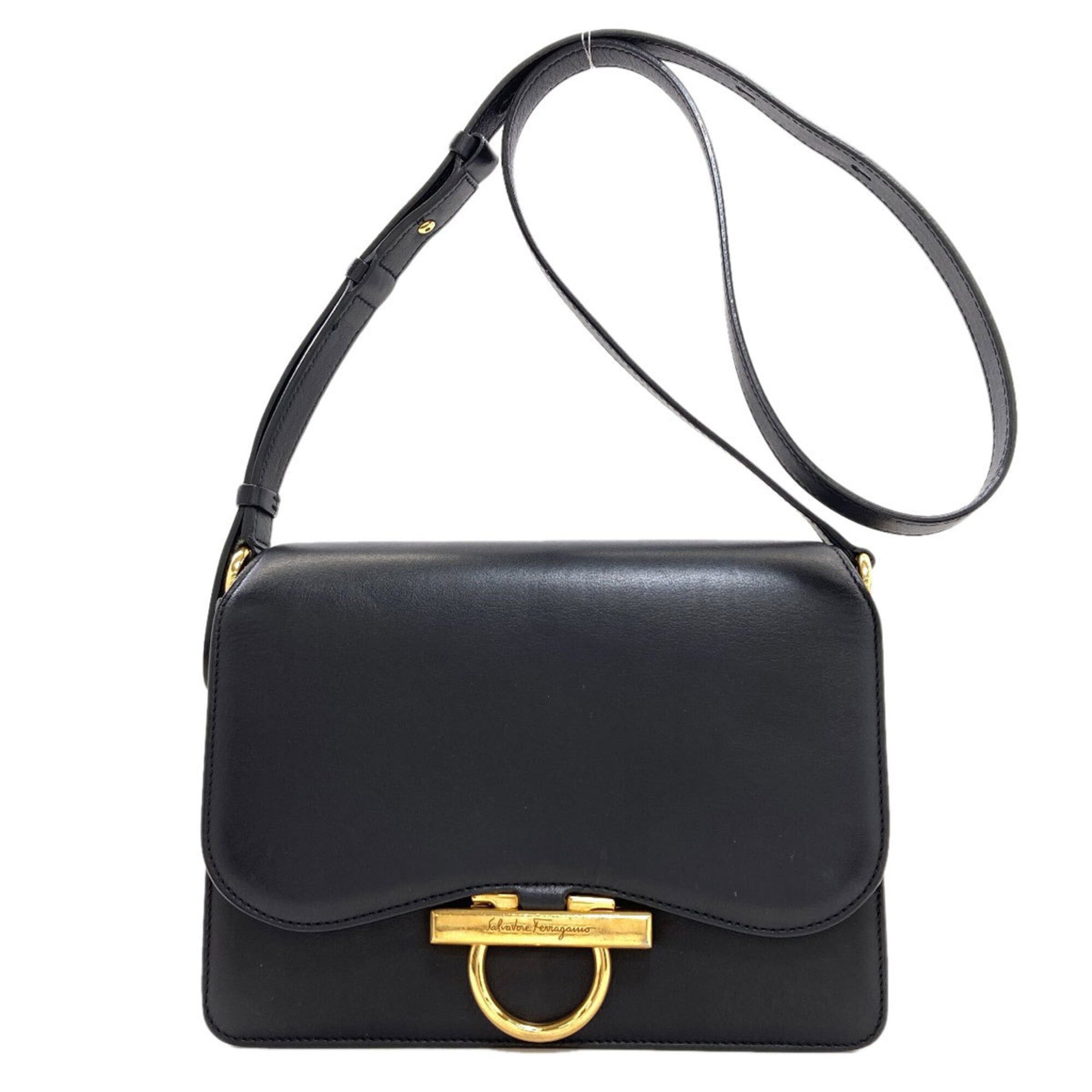 Salvatore Ferragamo Salvatore Ferragamo Gancini Hardware Long Shoulder Bag Leather Women's Size ONE SIZE - 1 Thumbnail