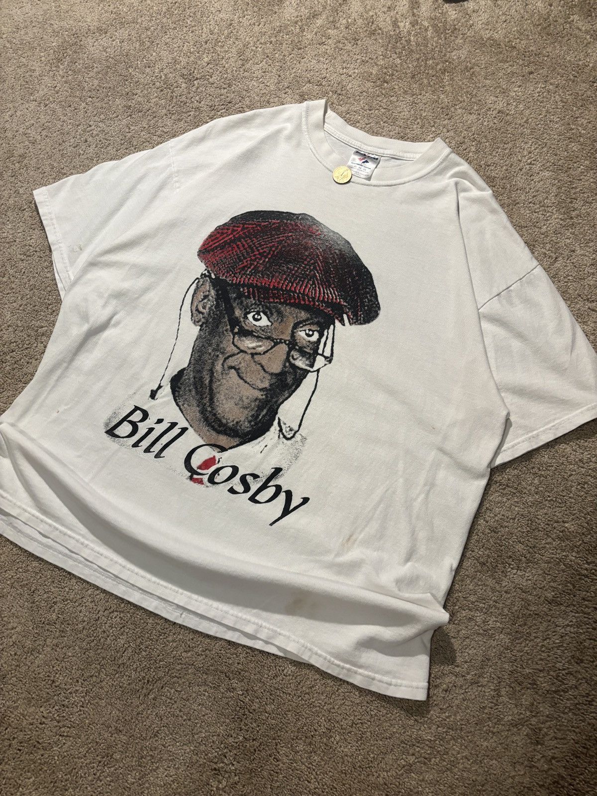 Jerzees Vintage 90s Bill Cosby Tee (RARE Double-Sided Graphic) - XL Size US XL / EU 56 / 4 - 1 Thumbnail