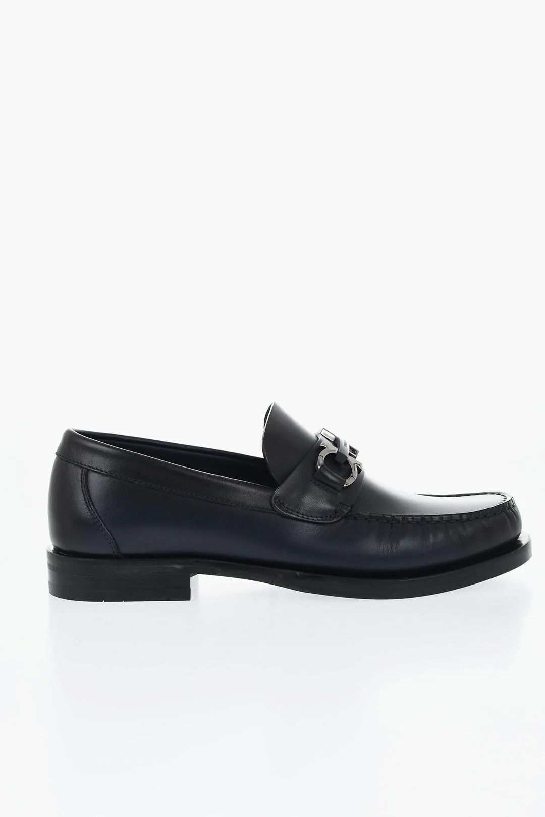 Salvatore Ferragamo og1mm0426 Leather Loafers in Blue Size US 7 / EU 40 - 1 Thumbnail