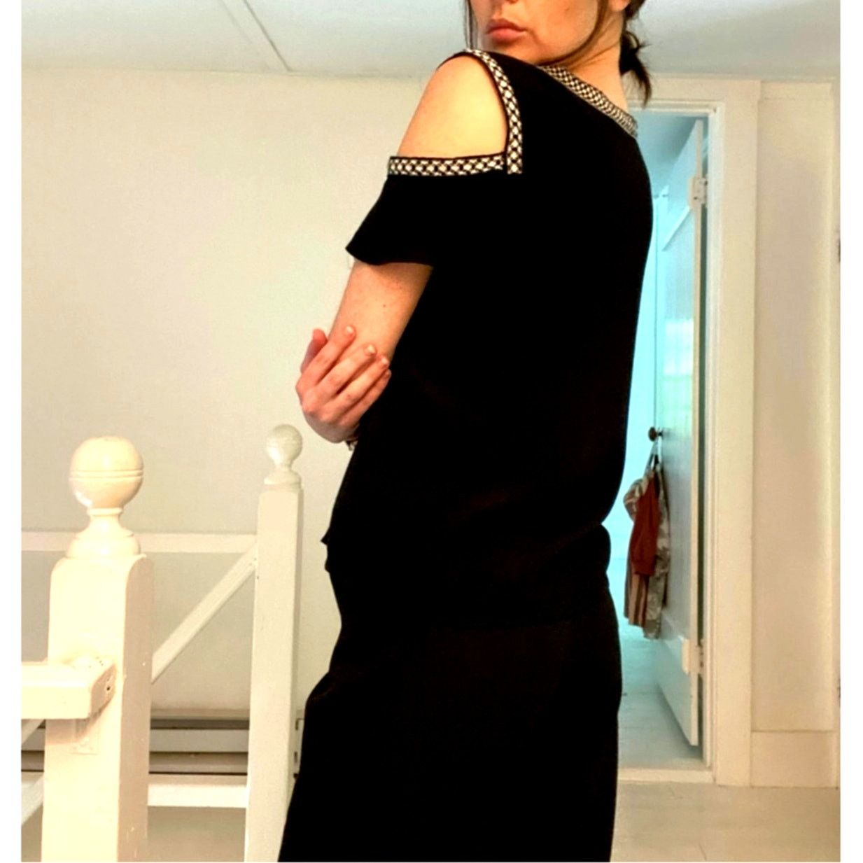 Maje Maje Lisea Cold-Shoulder Crepe Top 100% Viscose Black S Size S / US 4 / IT 40 - 4 Thumbnail