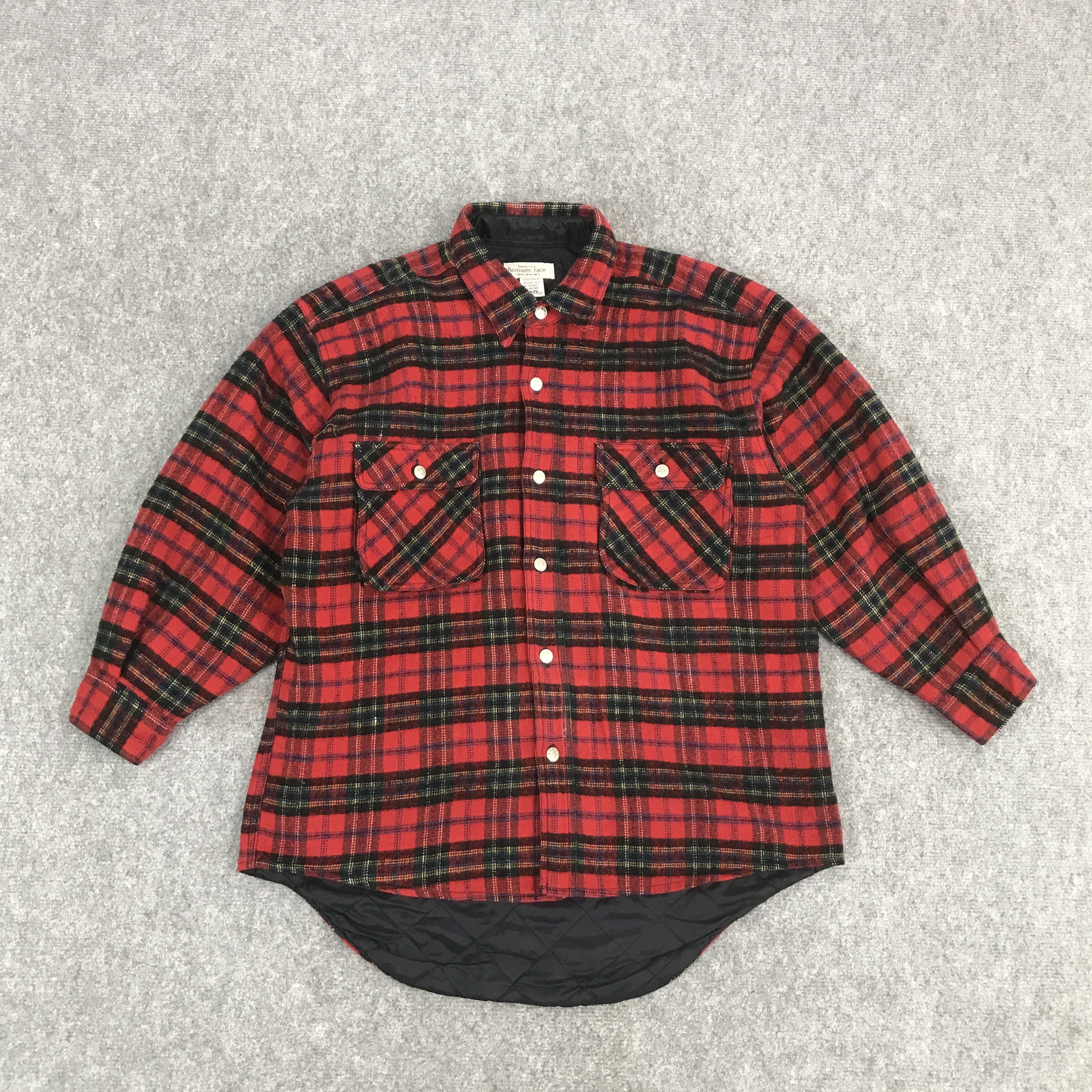 Japanese Brand PUNK FLANNAL ROMANTIC FACE BUTTON UP JACKET Size US L / EU 52-54 / 3 - 1 Thumbnail
