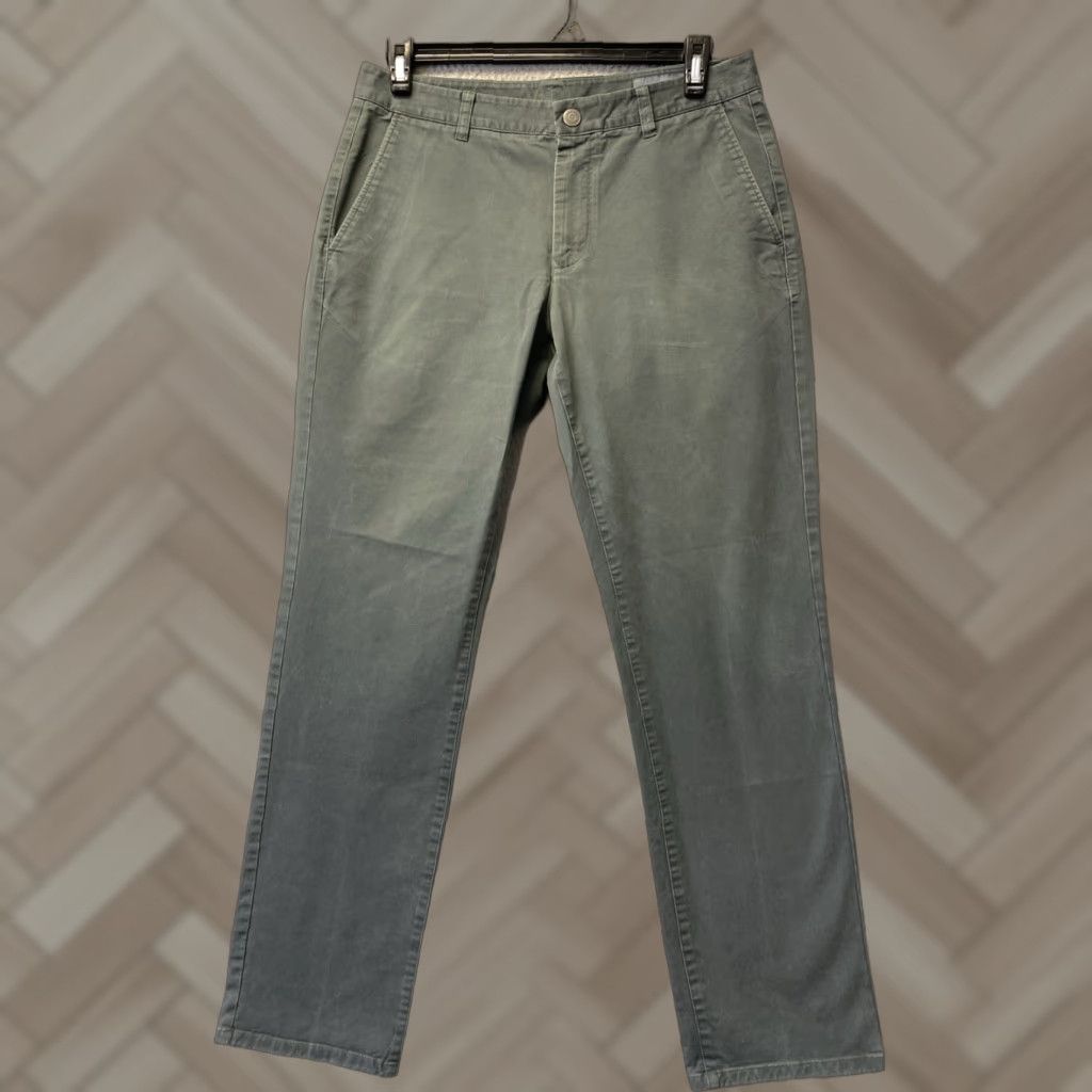 Bonobos Bonobos Chino Pants Mens 33x32 Olive Green Slim fit Straight Leg 32 Inseam Casual Smart-Casual Size US 33 - 1 Thumbnail