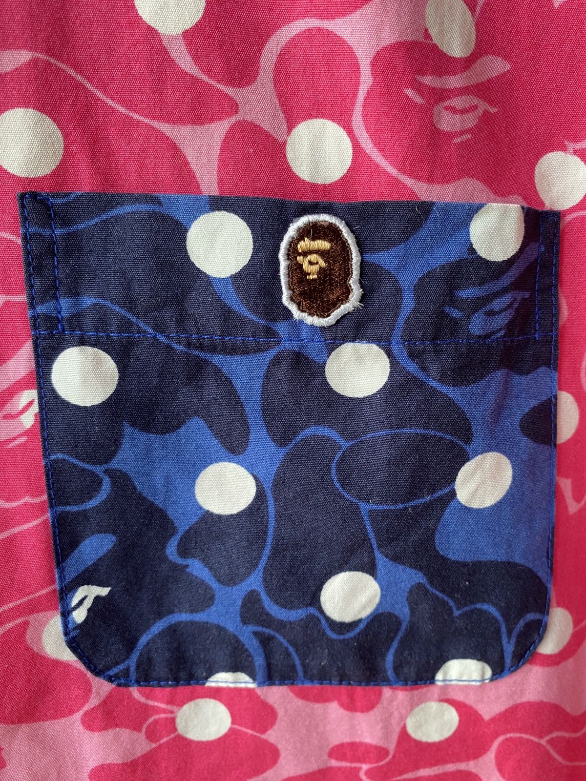 Bape Bape ABC Camo Pink Button Up Shirt Size S / US 4 / IT 40 - 11 Thumbnail