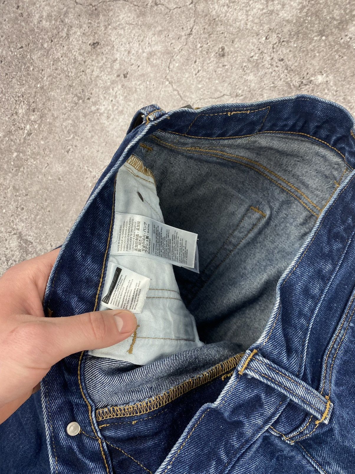 Levi's × Vintage Vintage Y2K Faded Black Wide Leg Levis Baggy Denim Jeans USA Size US 32 / EU 48 - 11 Thumbnail
