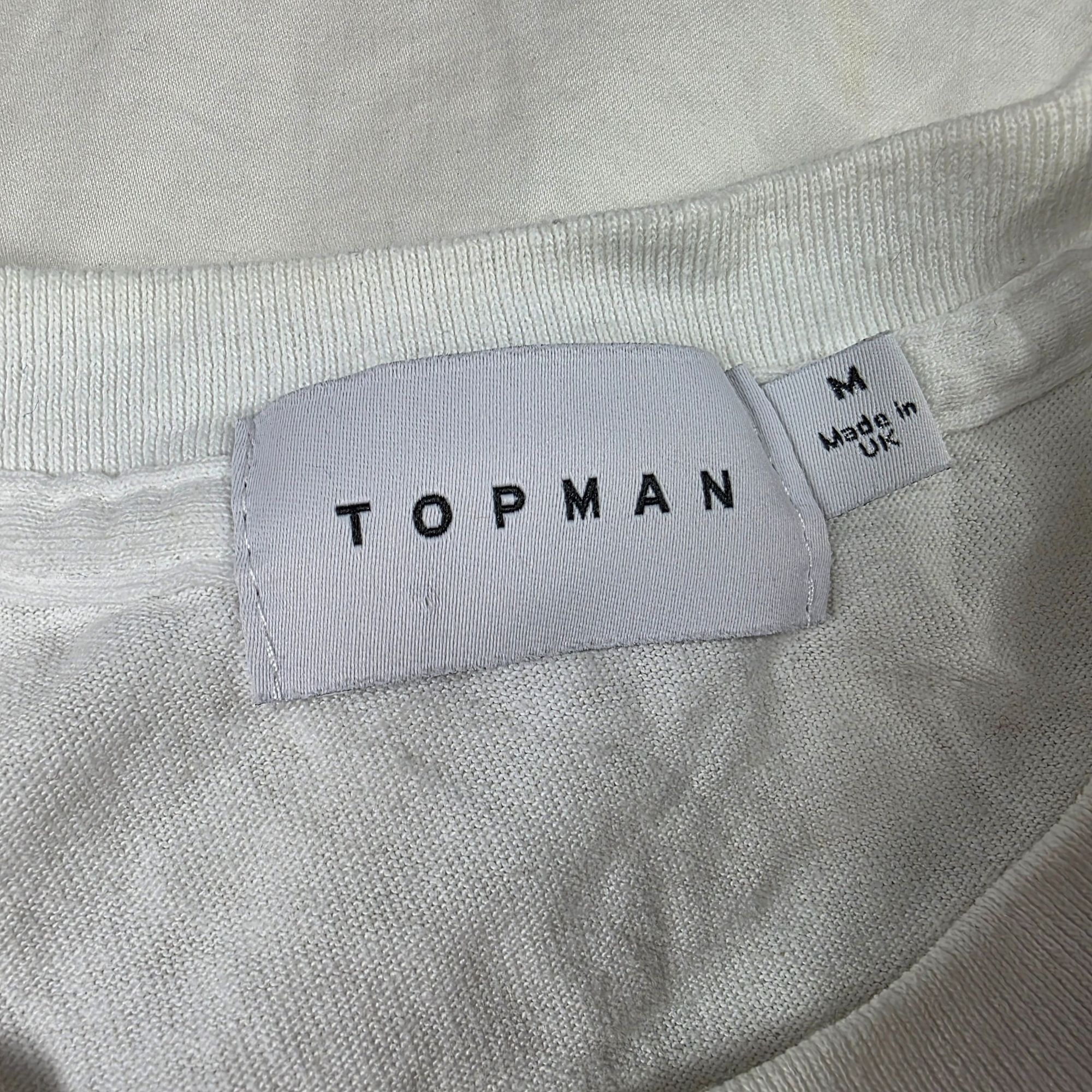 Topman Topman Floral Print Mens Size Medium White Shirt Graphic Cas Size US M / EU 48-50 / 2 - 6 Thumbnail
