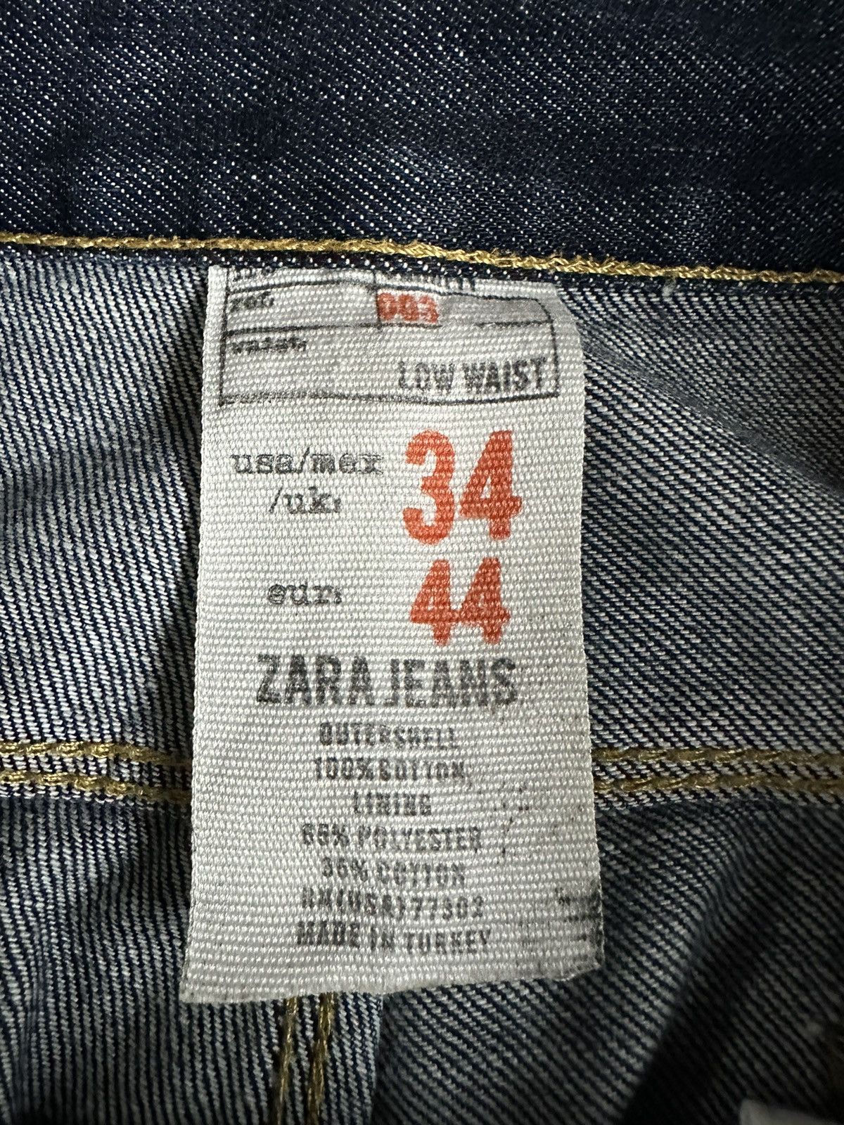 Zara Zara Low Waist Washed Blue Denim D304 Size US 34 / EU 50 - 13 Thumbnail