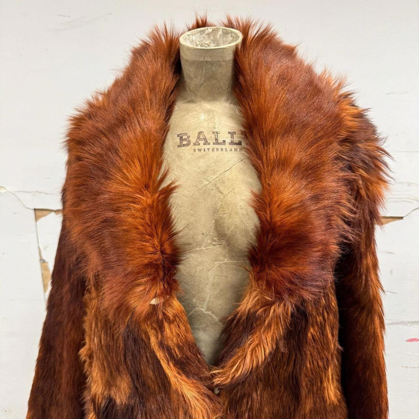 Other Vintage 70s Genuine Goat Fur Statement Coat Size S / US 4 / IT 40 - 4 Thumbnail