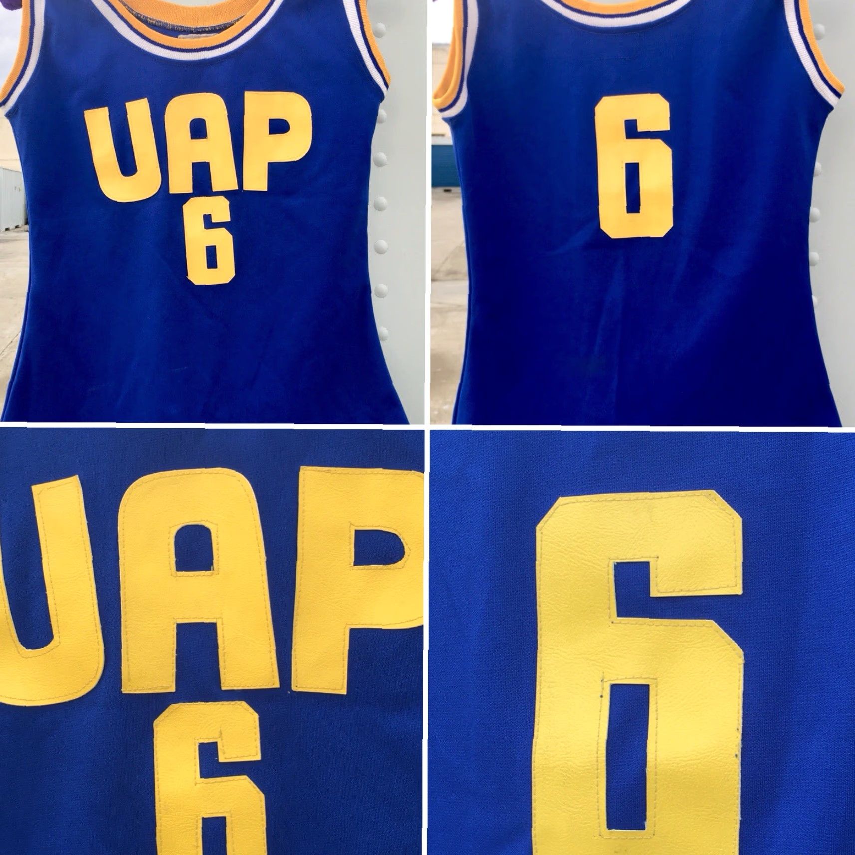 Vintage Vintage La Fama Del Tigre UAP 6 Tank Top Jersey Blue Yellow White M Shirt Womens Size M / US 6-8 / IT 42-44 - 4 Thumbnail