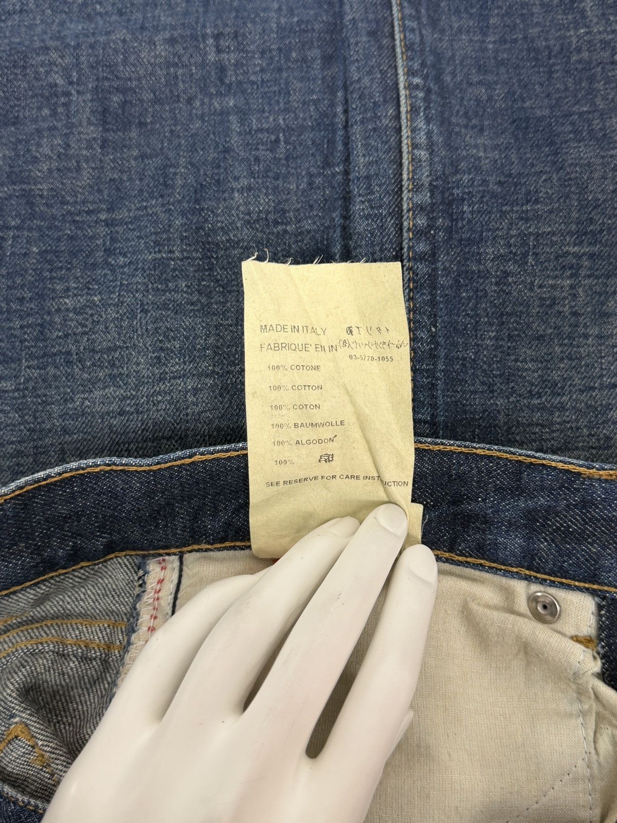 Helmut Lang Helmut Lang 2000’s Overdyed Low Waist Bootcut Denim Jeans Size 25" / US 0 / IT 36 - 13 Thumbnail