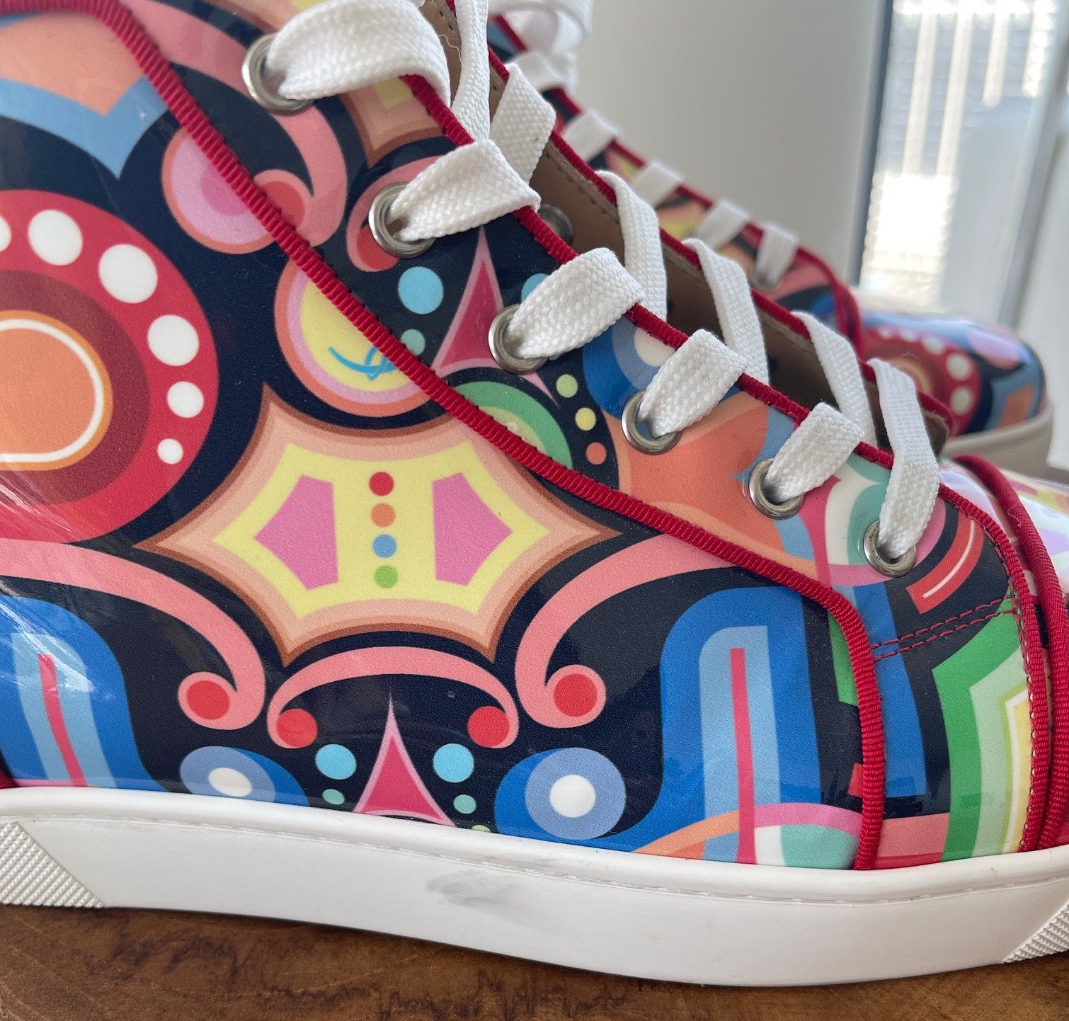 Christian Louboutin Christian Louboutin Louis Orlato Flat Patent Tivoli/GG Size US 13 / EU 46 - 4 Thumbnail