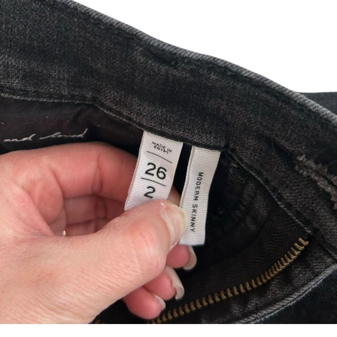 Loft Loft Black Modern Skinny Jeans Sz 26 Size 26" / US 2 / IT 38 - 3 Thumbnail