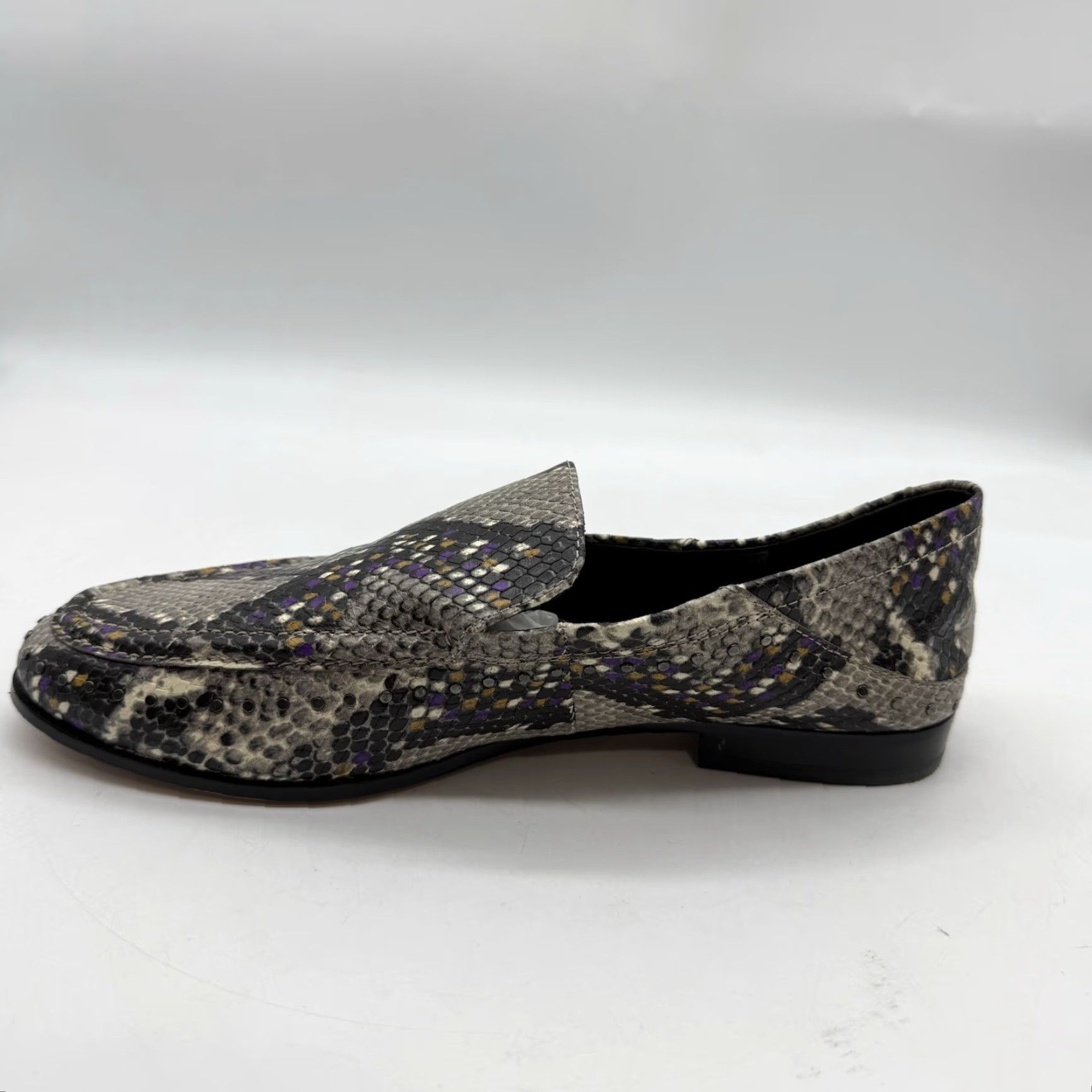 Vince Camuto Vince Camuto Jendeya Loafers Leather Gray Snake Embossed Slip On Sz 7.5 Size US 8 / IT 38 - 7 Thumbnail