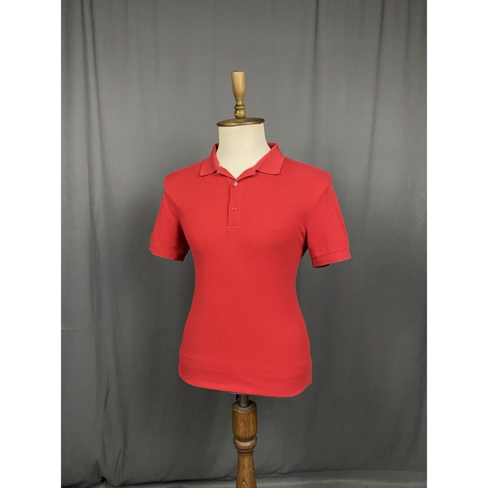 Dior MINT! Dior Homme Small Logo Men's Red Polo T-Shirt Size 50 Size US M / EU 48-50 / 2 - 4 Thumbnail