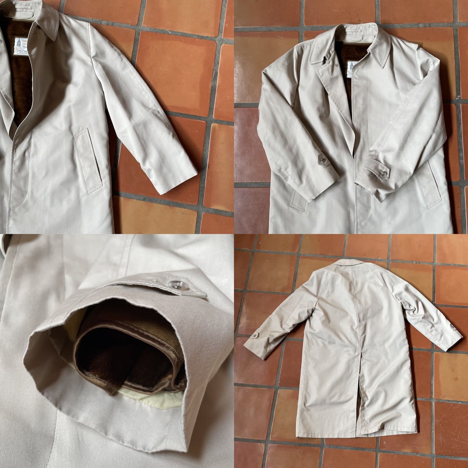 London Fog VINTAGE London Fog Trench Coat Beige 1970s 42 Long With Zip Removable Lining EUC Beige Trench Coat/Mac Mens Womens? Size US XS / EU 42 / 0 - 9 Thumbnail