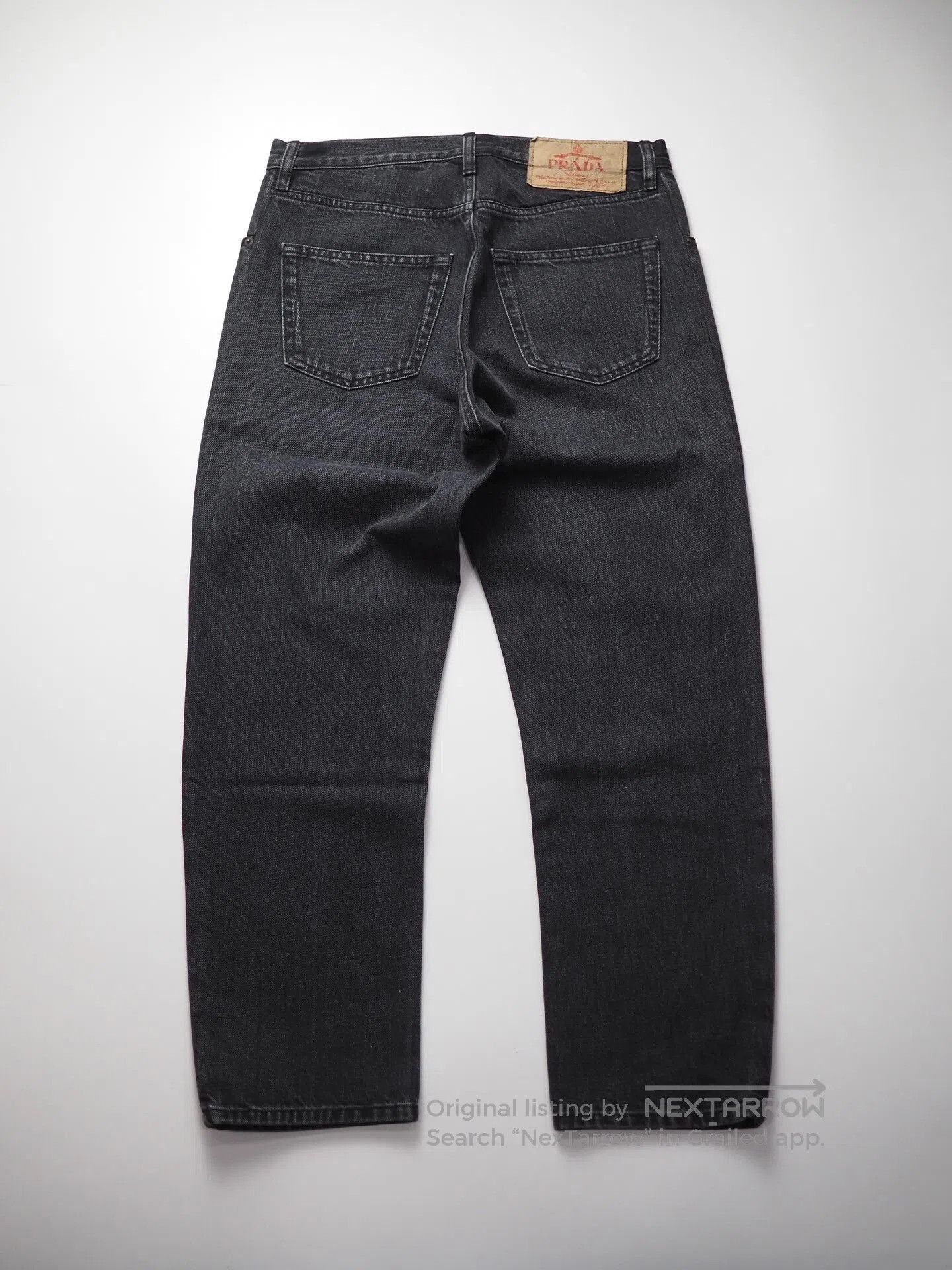 Prada black distressed prada triangle logo jeans. Size US 30 / EU 46 - 2 Thumbnail