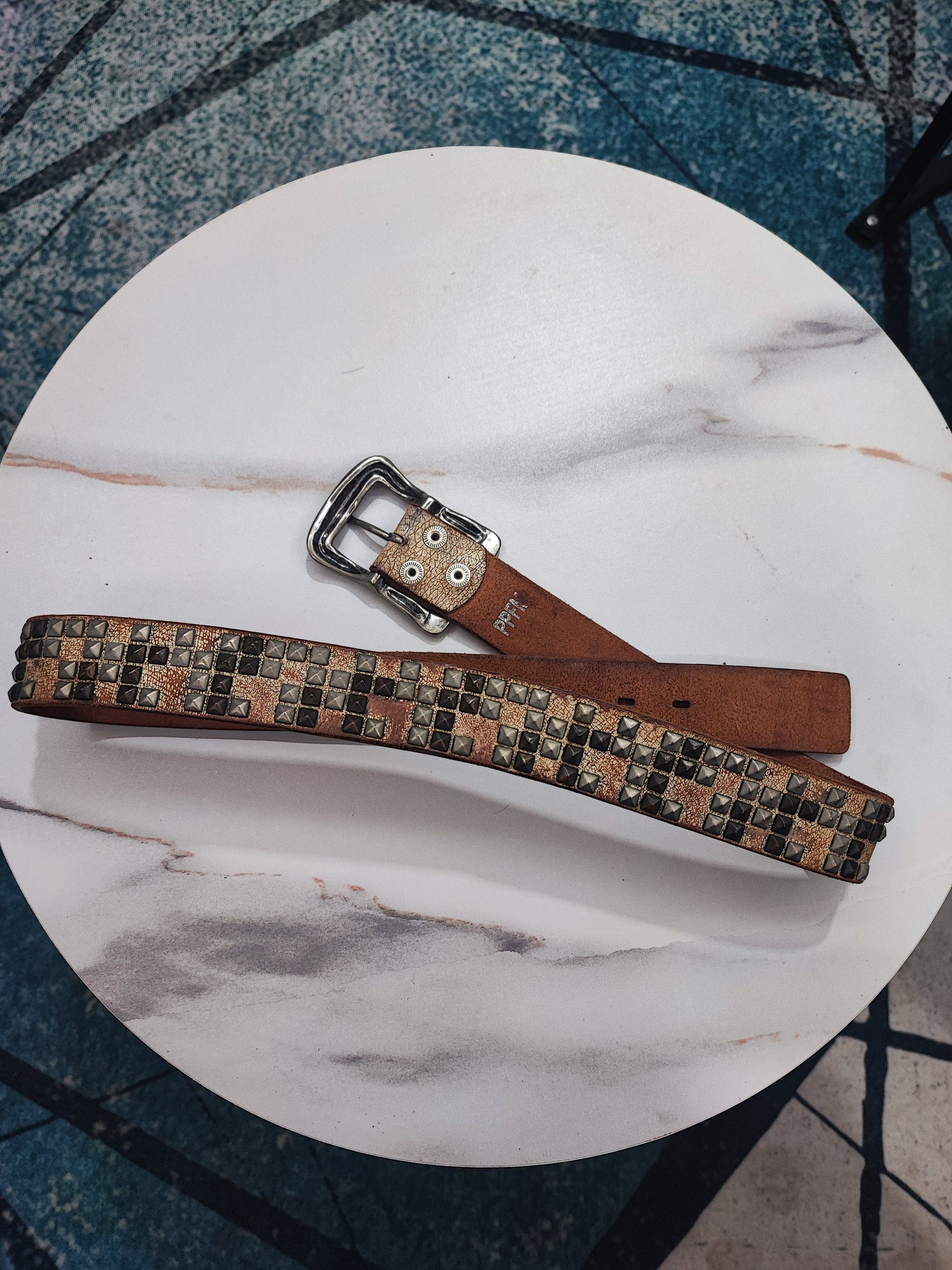 PPFM Japanese Brand PPFM Studded Leathers Belt Size ONE SIZE - 4 Thumbnail