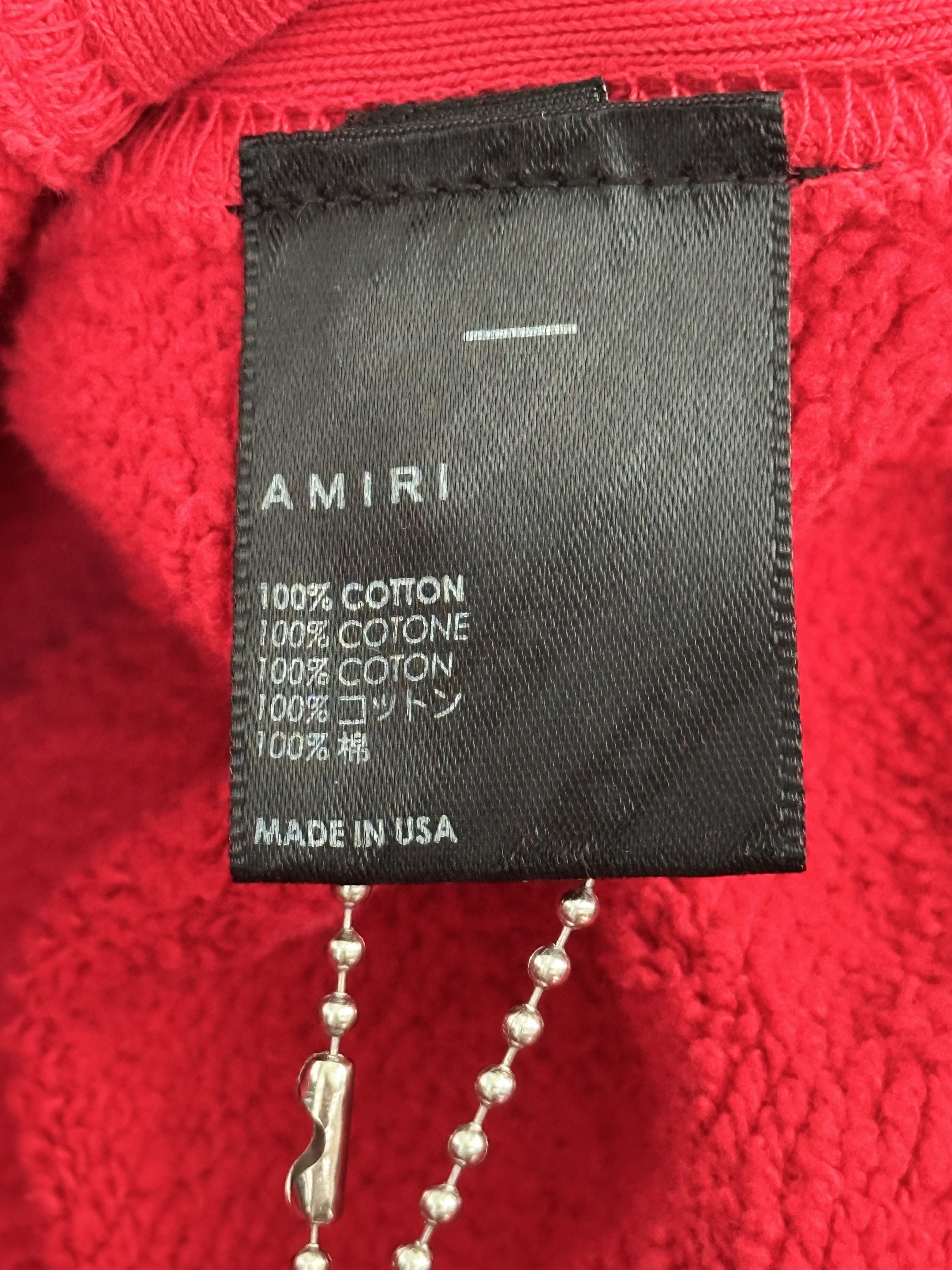 Amiri Amiri Vintage Red & White Collegiate Logo Sweater Size US XL / EU 56 / 4 - 4 Thumbnail
