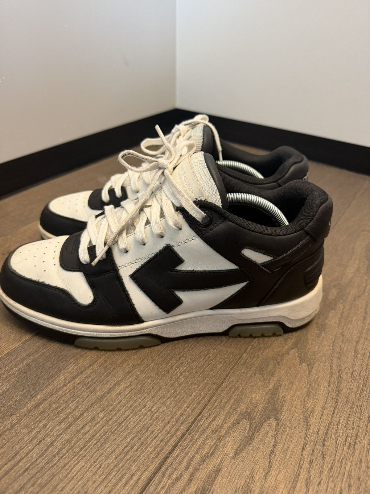 Off-White Off white Out Of Office / OOO / Black White Size US 12 / EU 45 - 4 Thumbnail