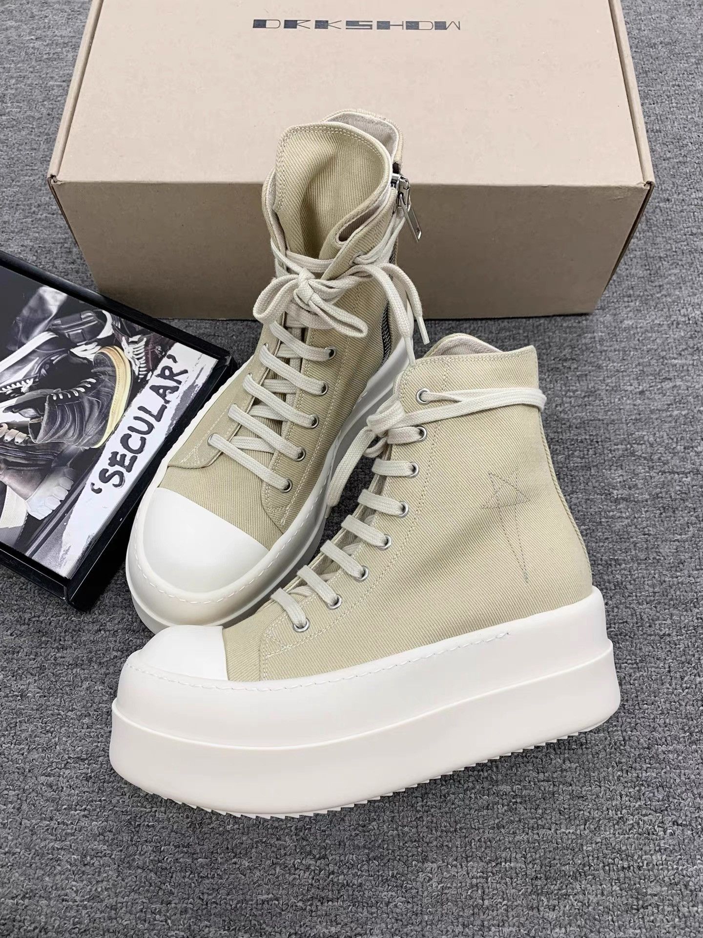 Rick Owens Rick Owens 25SS Double Canvas Platform Converse K34 Size US 6 / IT 36 - 1 Thumbnail