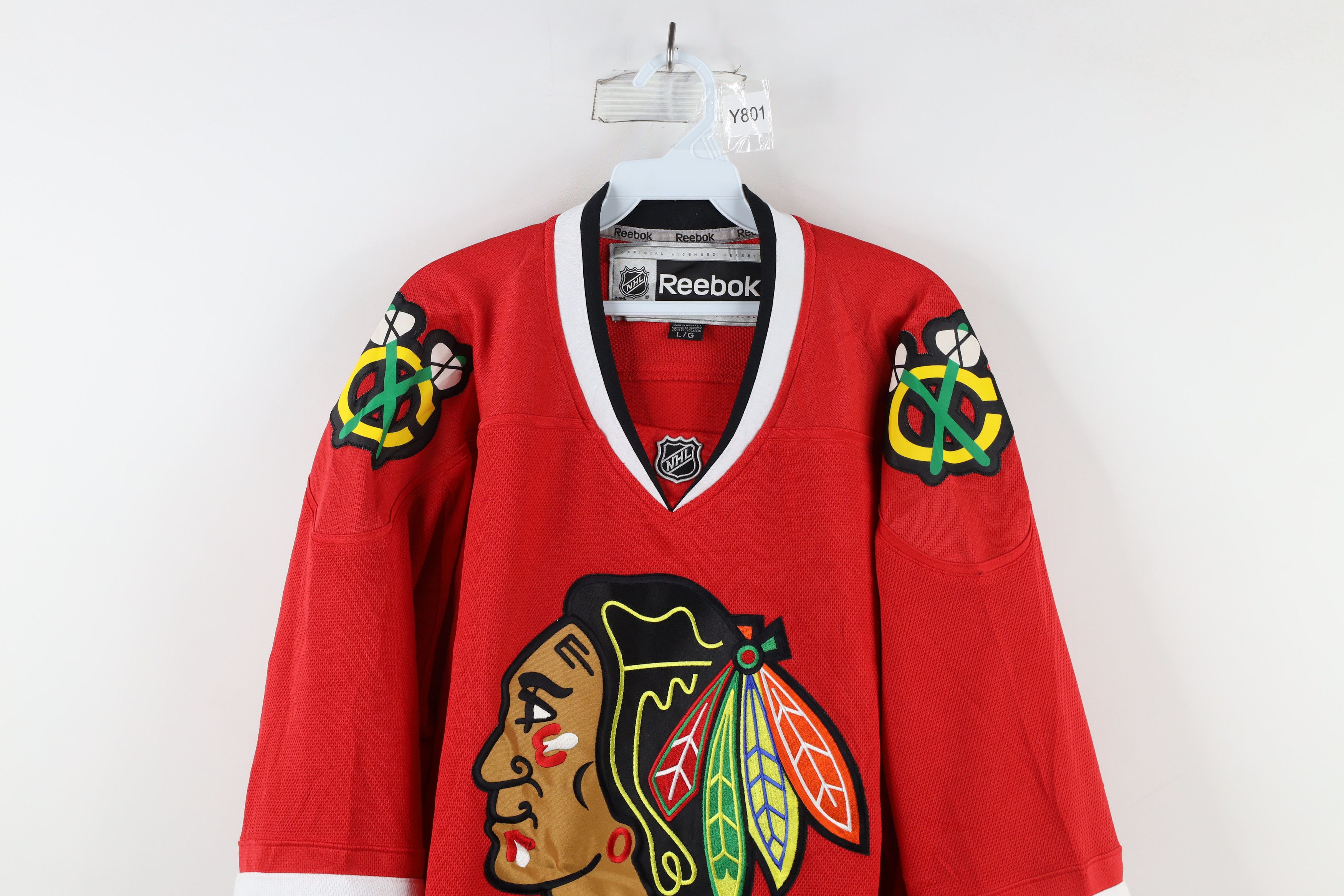 Reebok × Vintage Vintage Reebok Chicago Blackhawks Hockey Jersey Stitched Size US L / EU 52-54 / 3 - 2 Thumbnail