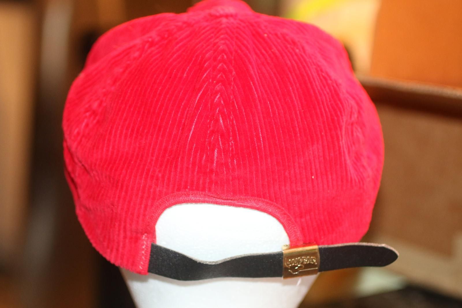 MLB Vintage Red Corduroy Strapback Hat Moose Mountain Elk Lodge Size ONE SIZE - 6 Thumbnail
