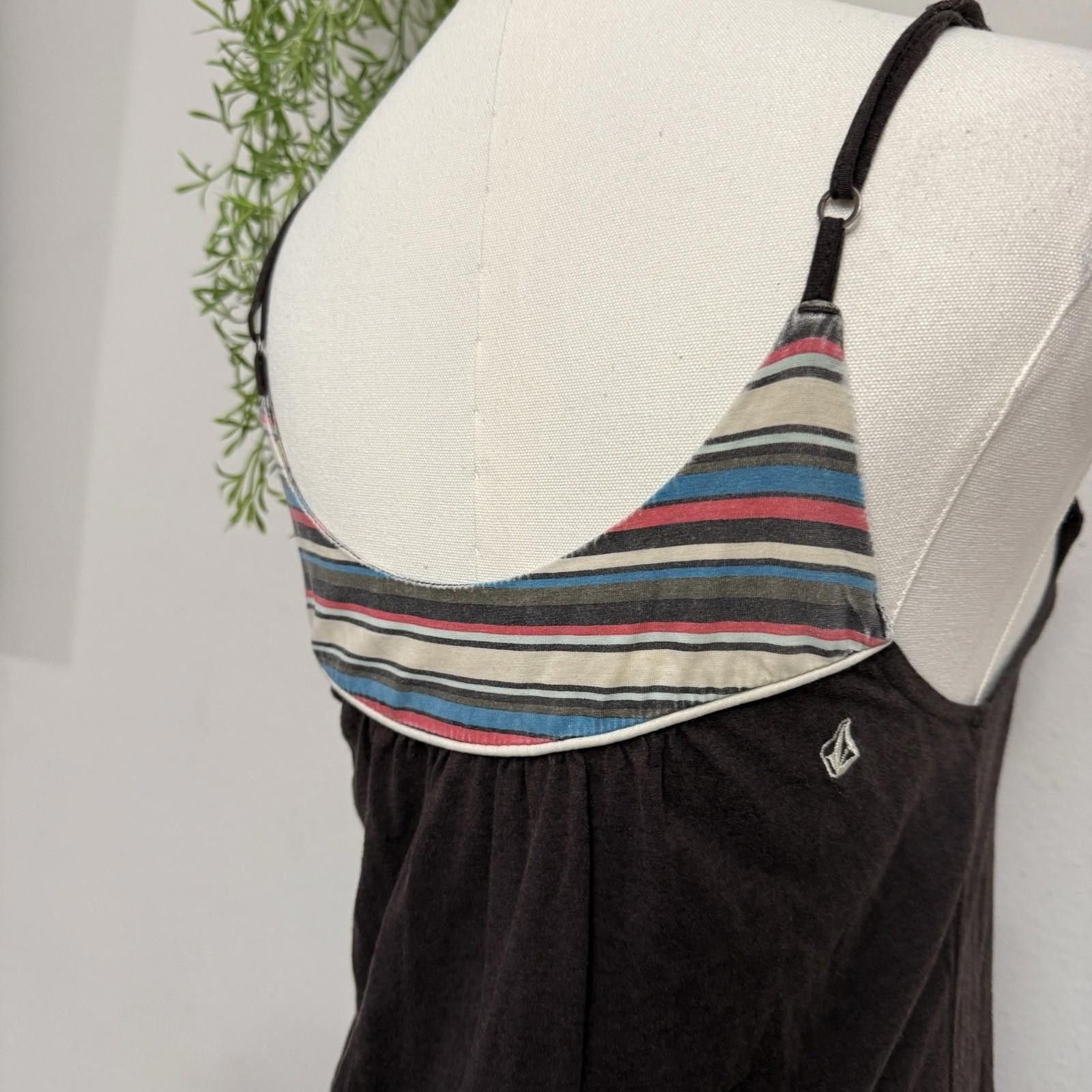 Volcom Volcom Boho Indie Stripe Dress Small Size S / US 4 / IT 40 - 2 Thumbnail