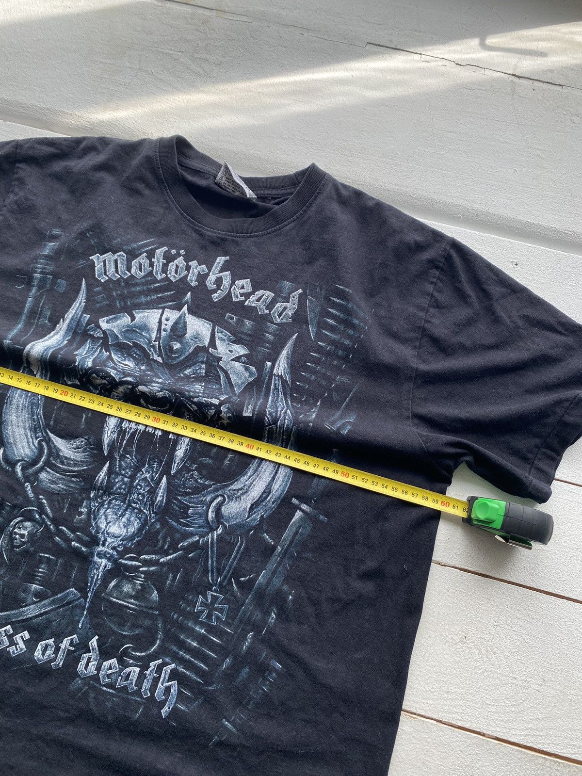 Band Tees × Vintage 🔥VNTG Motorhead Kiss of Death Black Gothic Tee Rock Metal xl Size US XL / EU 56 / 4 - 14 Thumbnail