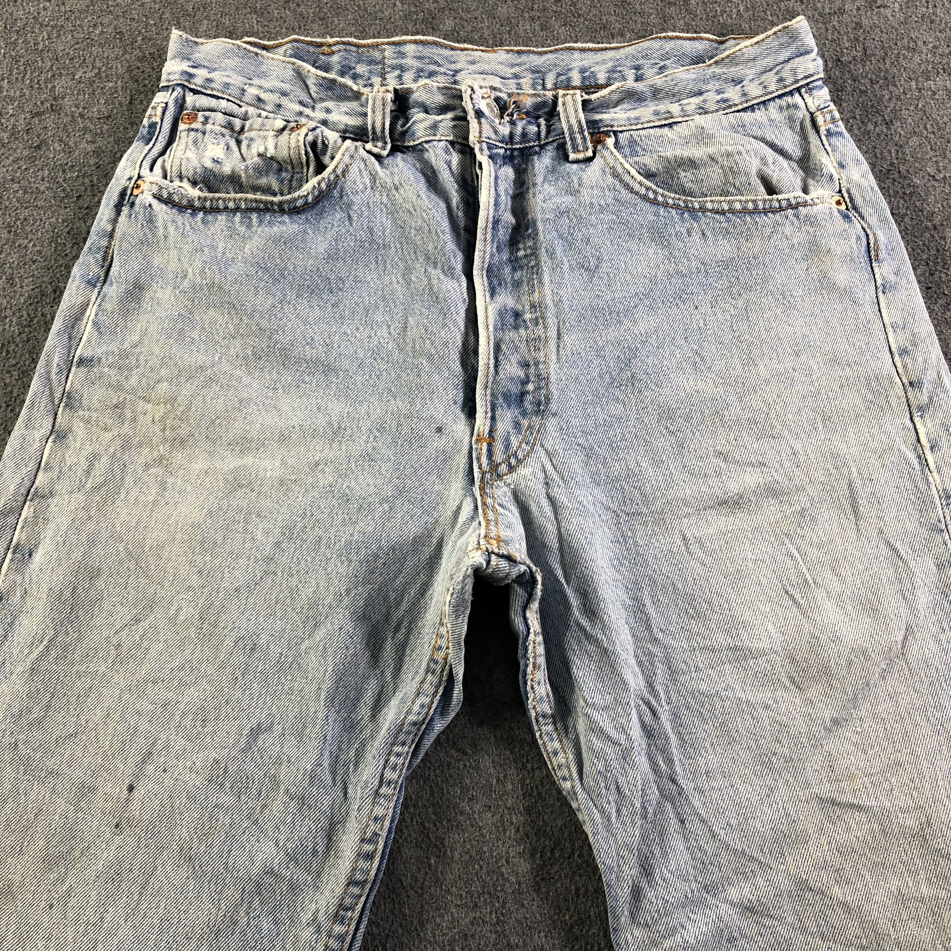 Levi's 90s Vintage Light Wash Levis 501 Jeans-J3918 Size US 30 / EU 46 - 3 Thumbnail