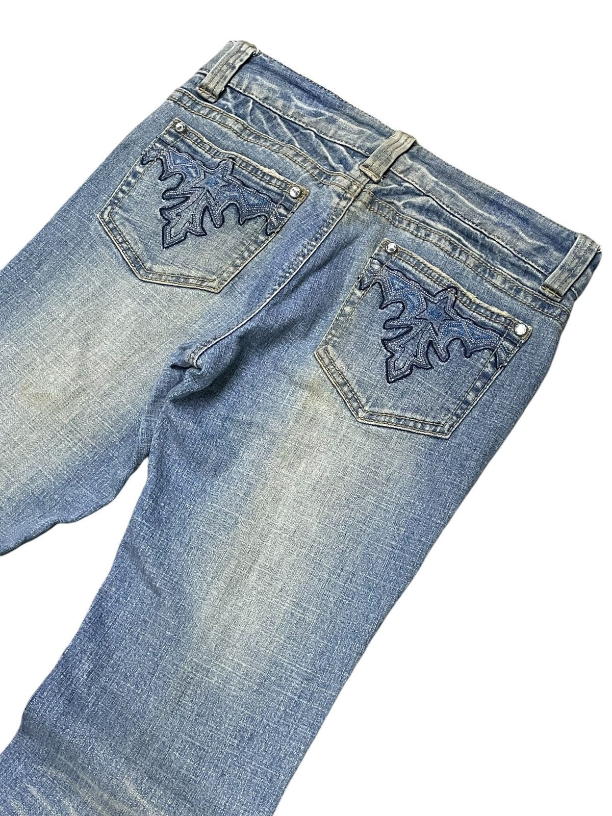 Shellac × Tornado Mart Tornado Mart Style Japanese Brand Flared Tribal Pocket Jeans Size US 28 / EU 44 - 10 Thumbnail