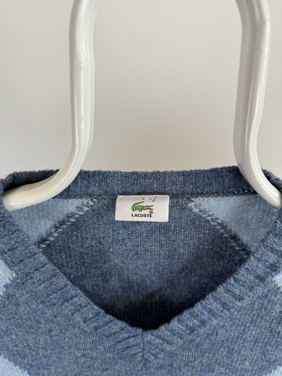 Lacoste Vintage Lacoste Pattern Blue Sweater Size US XXL / EU 58 / 5 - 3 Thumbnail