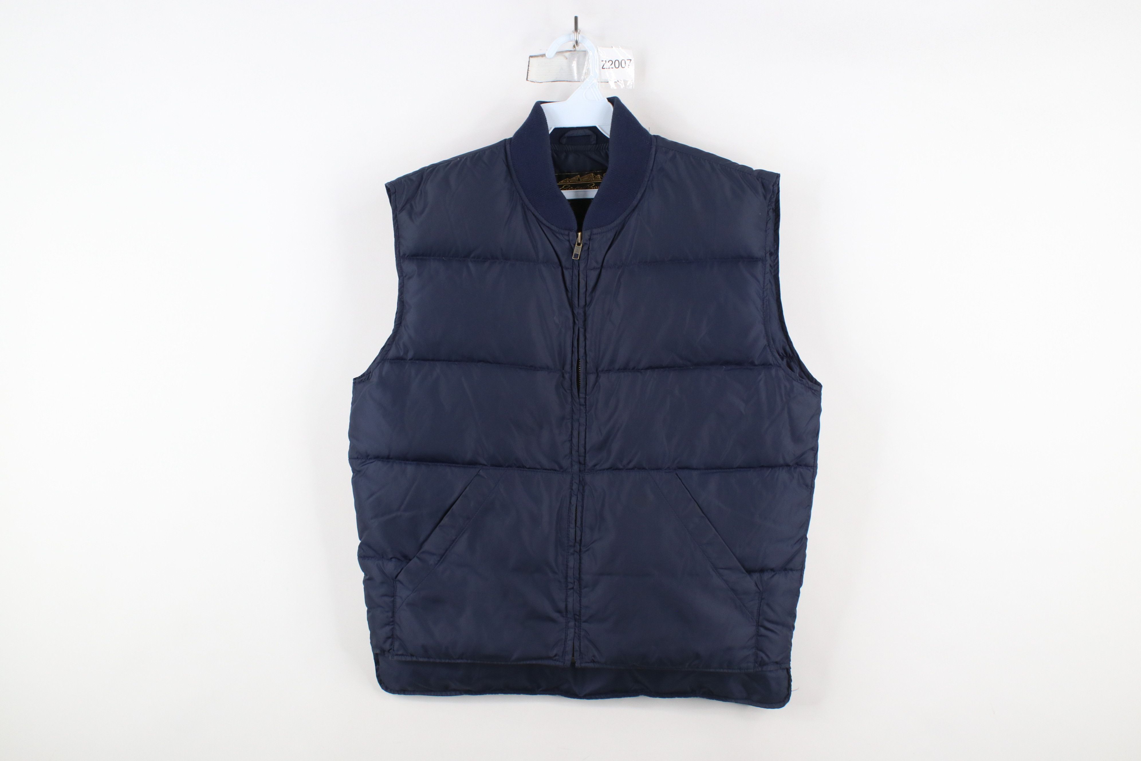 Eddie Bauer × Vintage Vintage 90s Eddie Bauer Duck Down Puffer Vest Jacket Blue Size US S / EU 44-46 / 1 - 1 Thumbnail
