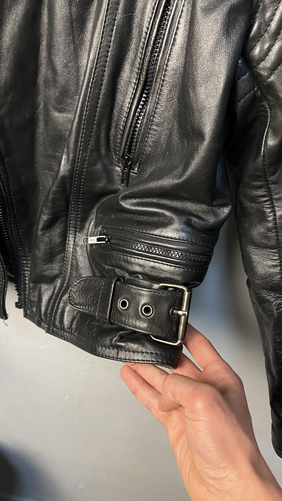 Leather Vintage Atlas Moto leather racing jacket Size US L / EU 52-54 / 3 - 9 Thumbnail