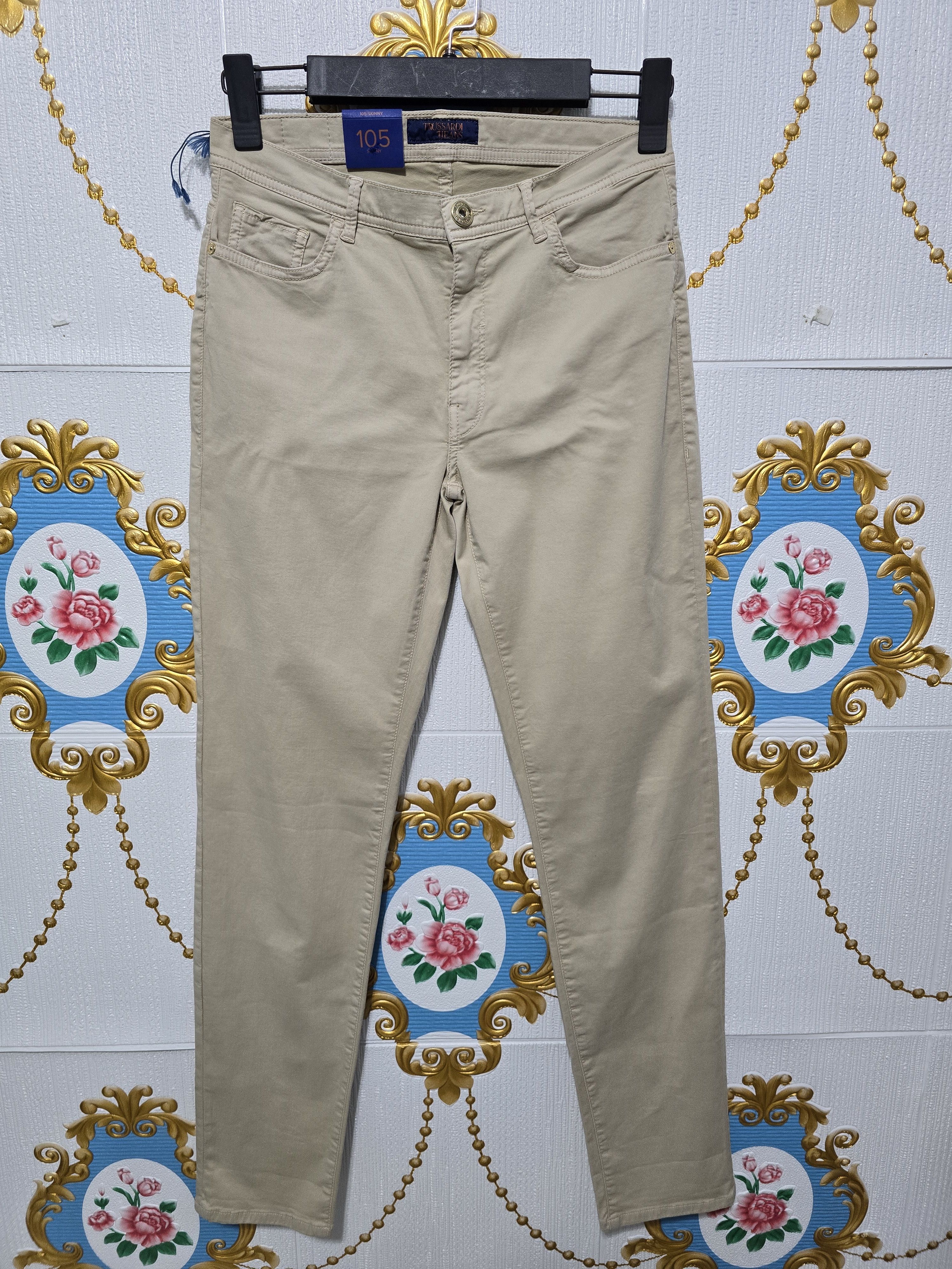 Trussardi TRUSSARDI pants 105 skinny new with TAGS Size 31" - 1 Thumbnail