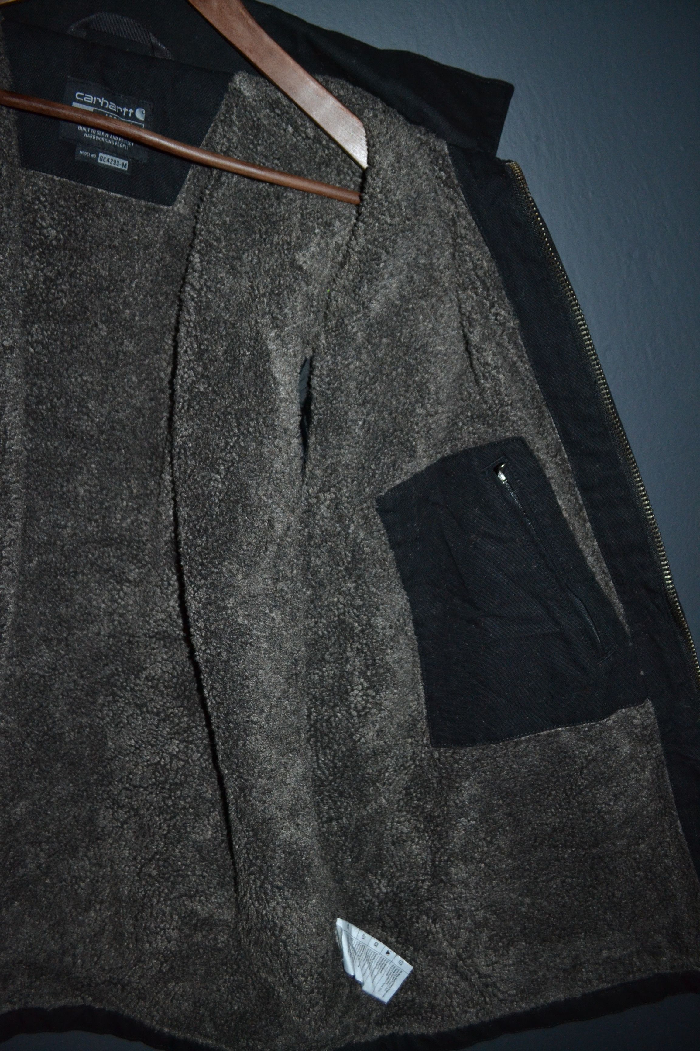 Carhartt Carhartt Men's 104293 Washed Duck Coat Sherpa Lined Black L Size US L / EU 52-54 / 3 - 12 Thumbnail