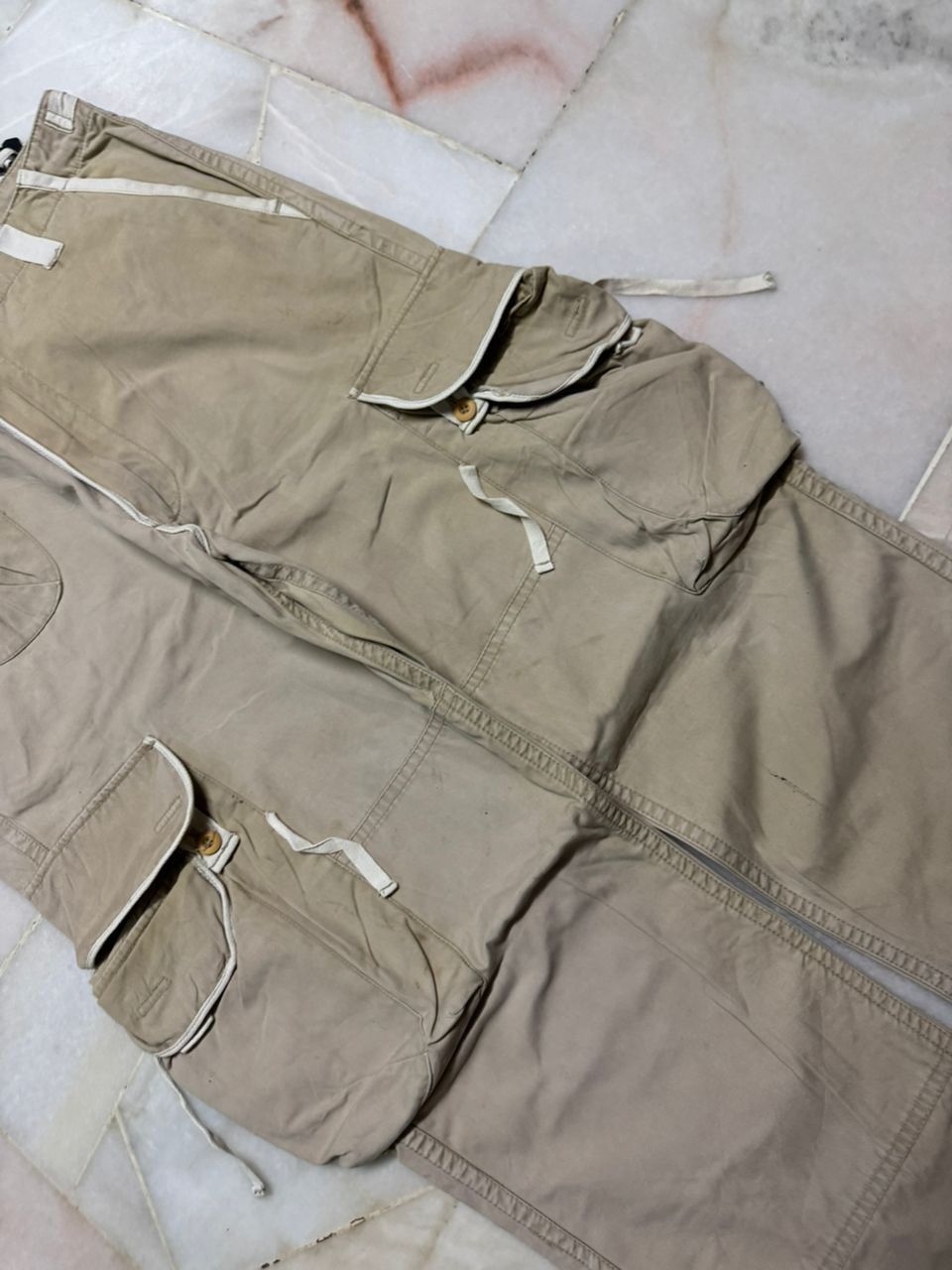 PPFM 💥Insane💥90s Japanese Bondage Parachute Thrashed Faded Cargo Size US 33 - 8 Thumbnail