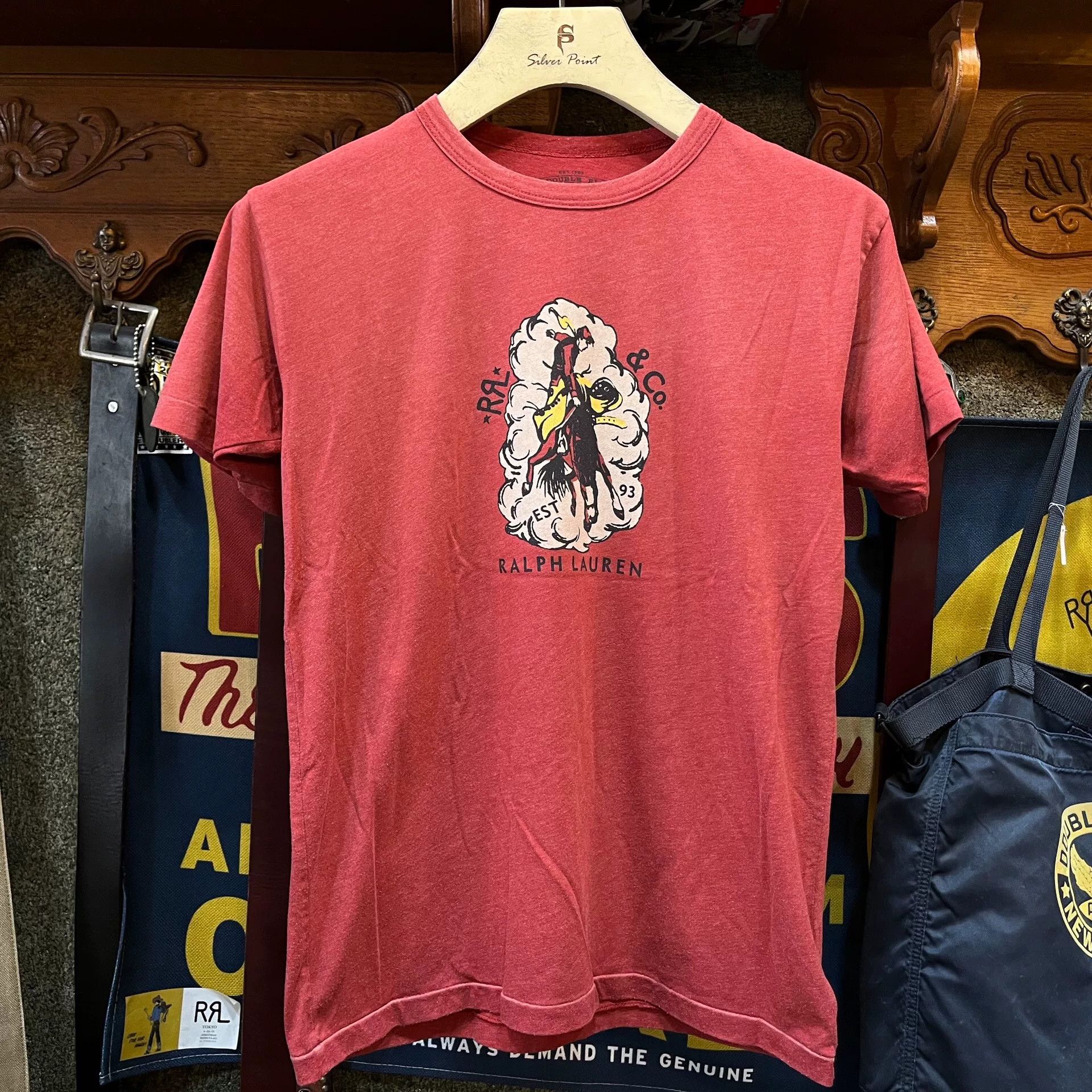 RRL Ralph Lauren RRL Western Cowboy Short Sleeve T-Shirt Size US S / EU 44-46 / 1 - 1 Thumbnail