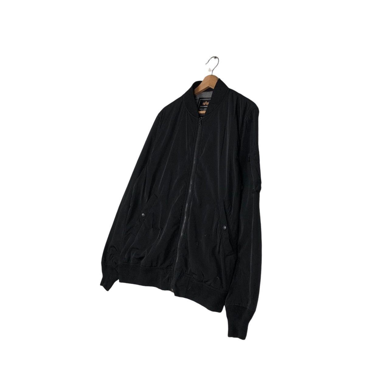 Alpha Industries 📌Vintage Fly Riot Bomber Jacket Biker Alpha Industries Size US L / EU 52-54 / 3 - 3 Thumbnail