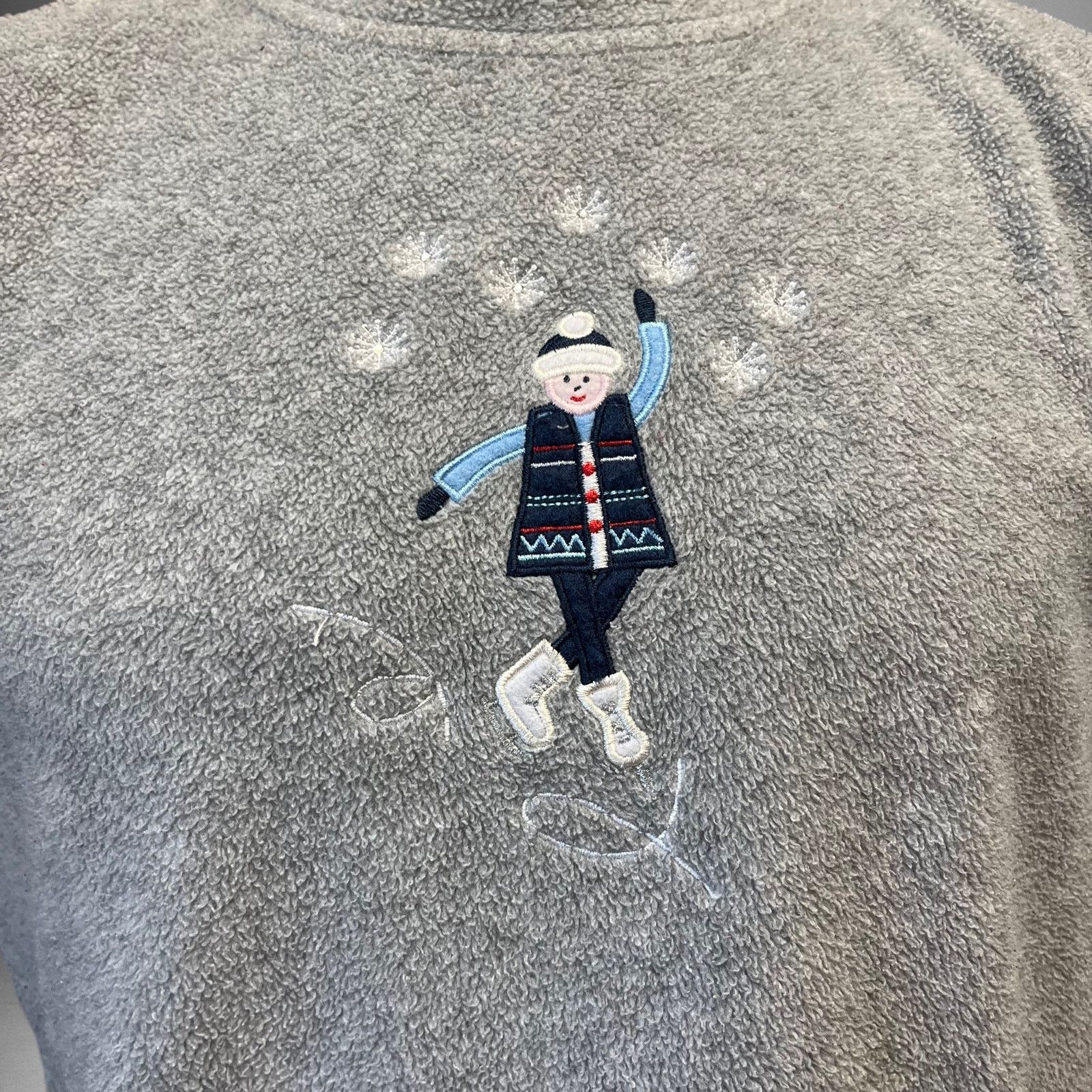 Other Vintage Ashley Cooper Sweater Fleece Ice Skater Snowflake Size S / US 4 / IT 40 - 2 Thumbnail