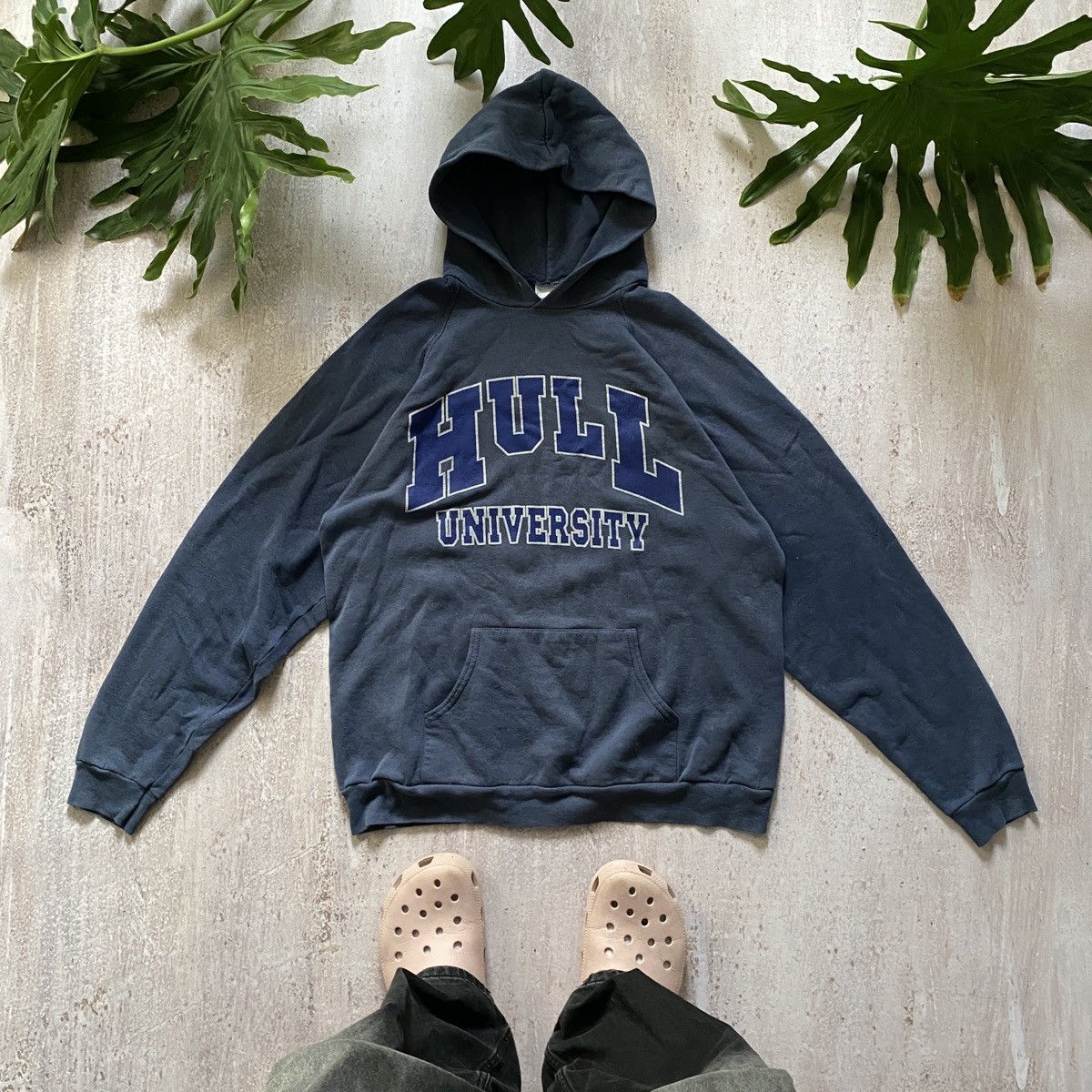 Vintage VINTAGE Y2K HULL UNIVERSITY BOXY LIKE RUSSEL HOODIE Size US XL / EU 56 / 4 - 1 Thumbnail