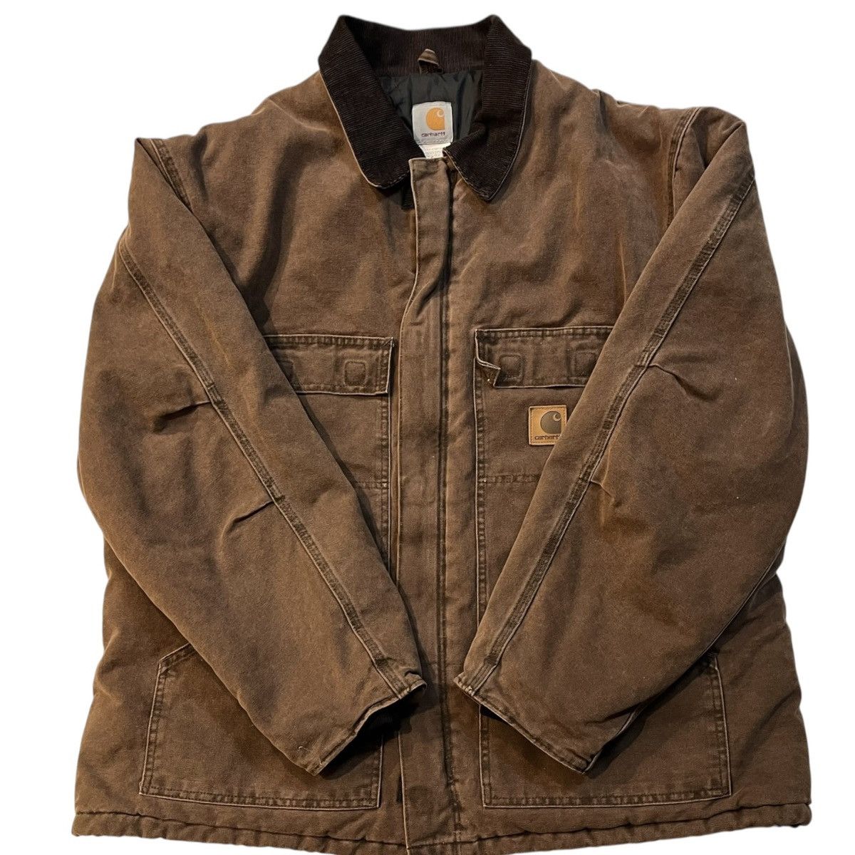 Carhartt Vintage Carhartt C26 Sandstone Duck Arctic Quilted Coat 2XL Size US XXL / EU 58 / 5 - 1 Thumbnail